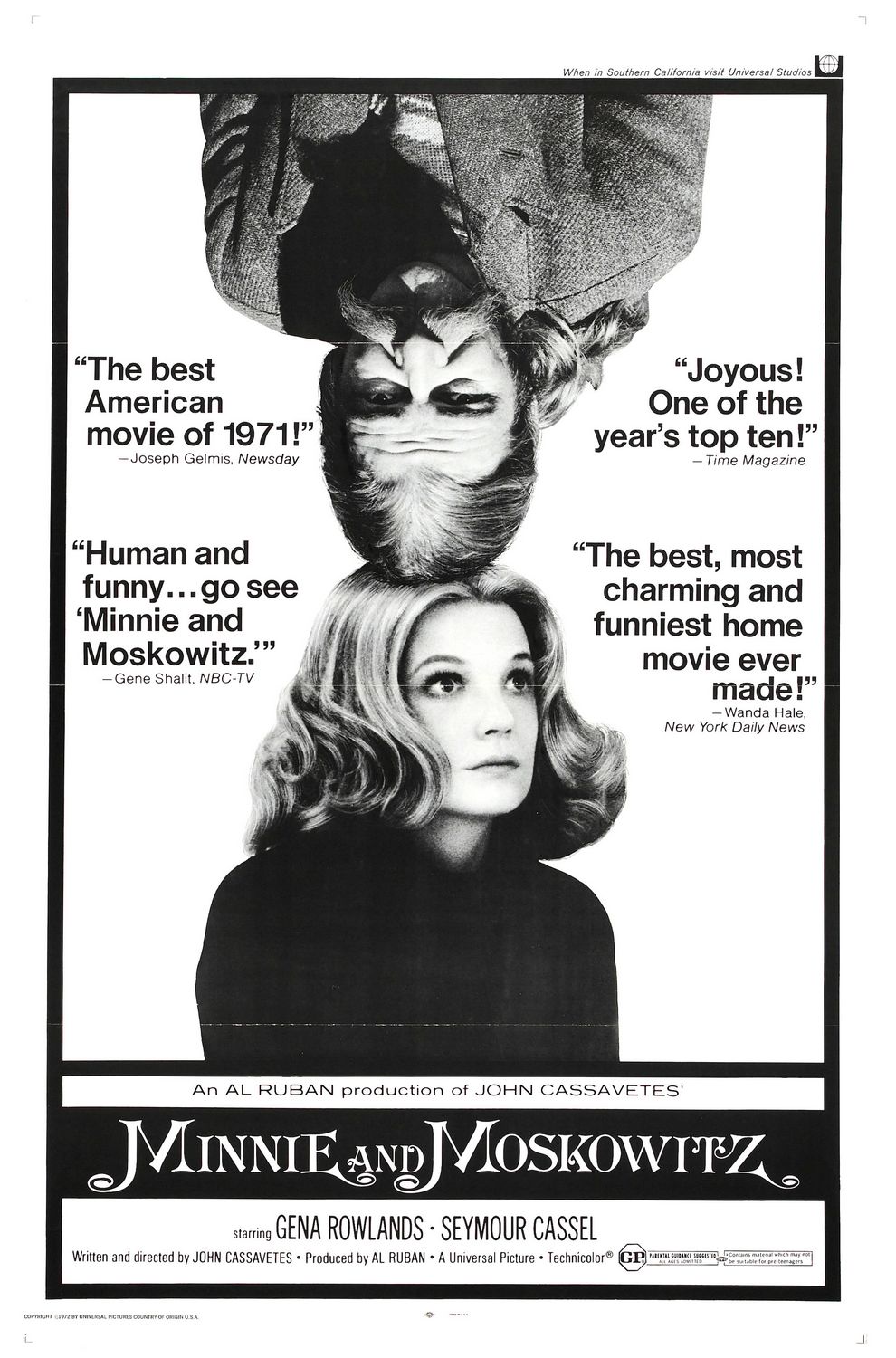 Extra Large Movie Poster Image for Minnie and Moskowitz 