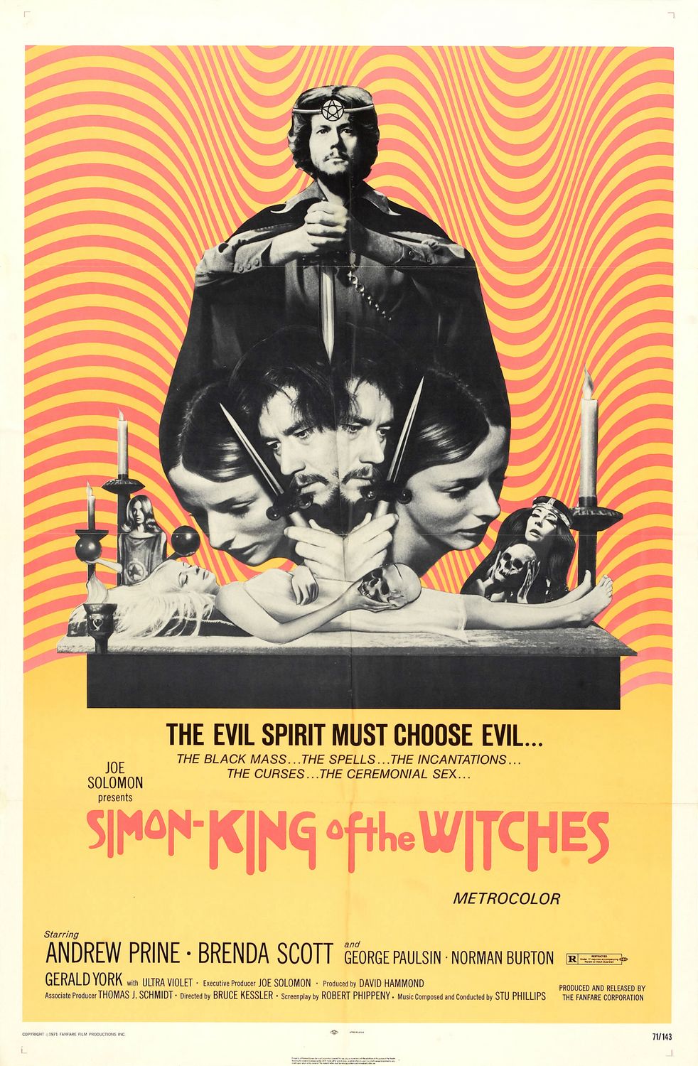 Extra Large Movie Poster Image for Simon, King of the Witches 
