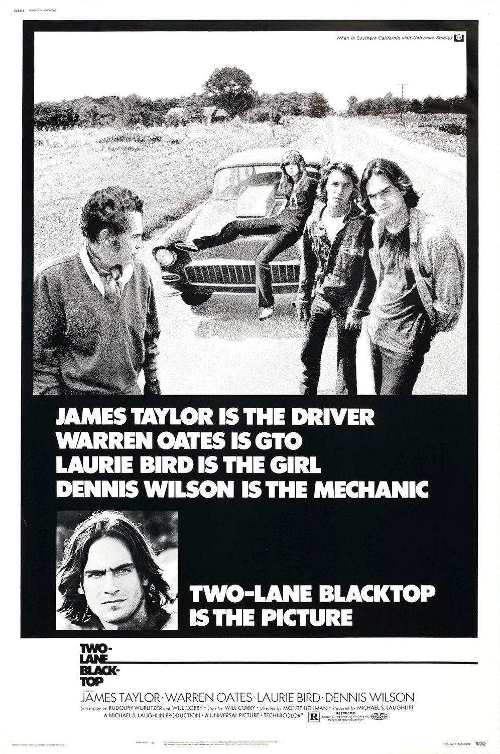 Extra Large Movie Poster Image for Two-Lane Blacktop (#1 of 3)