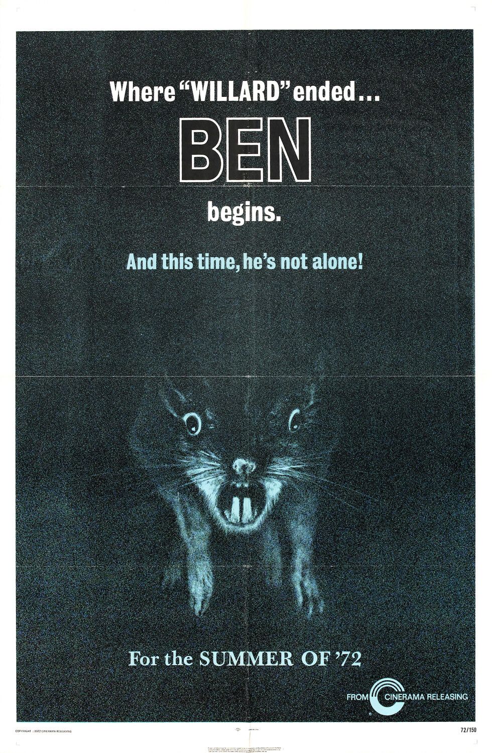 Extra Large Movie Poster Image for Ben (#1 of 2)