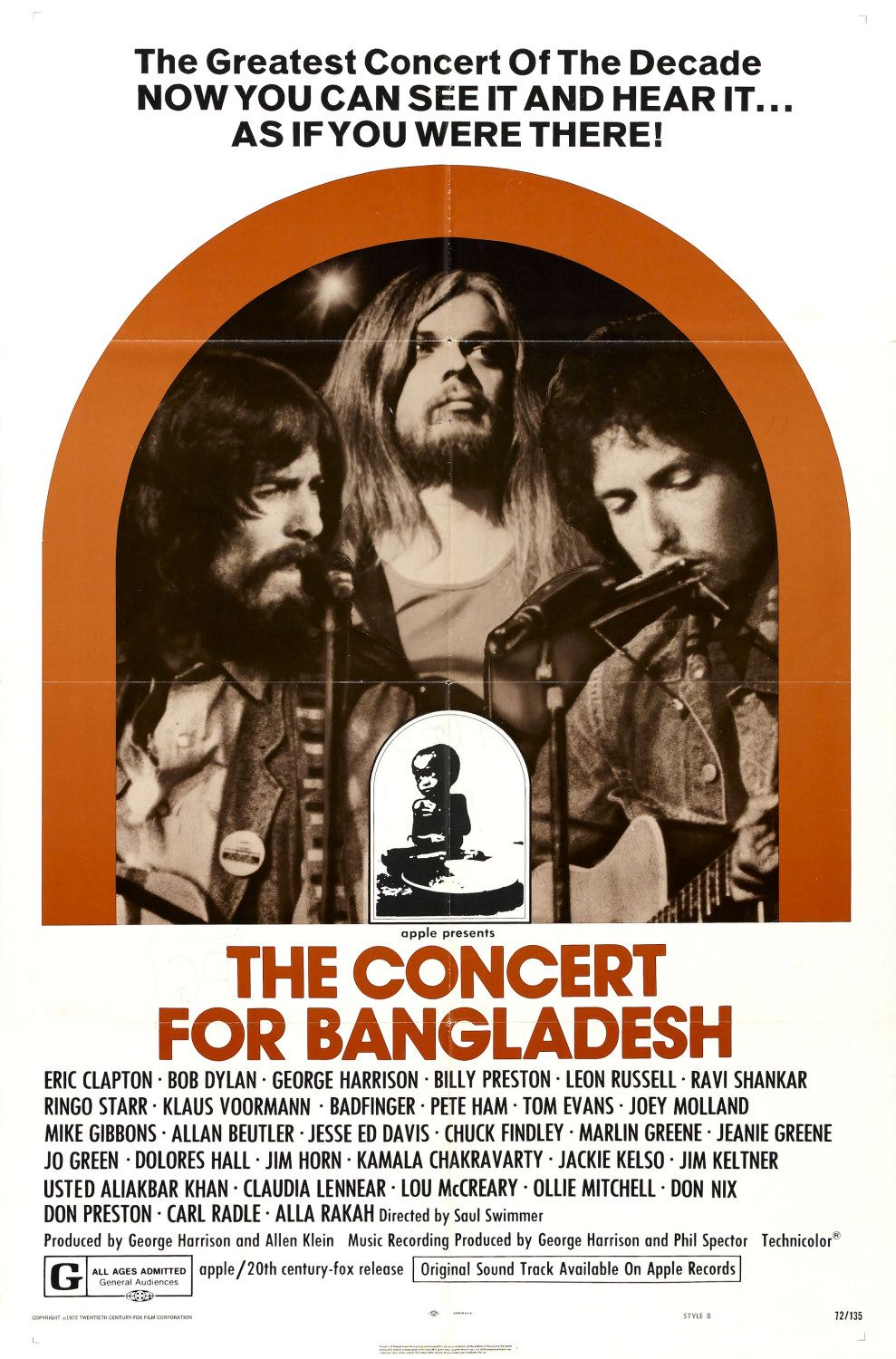 Extra Large Movie Poster Image for The Concert for Bangladesh 