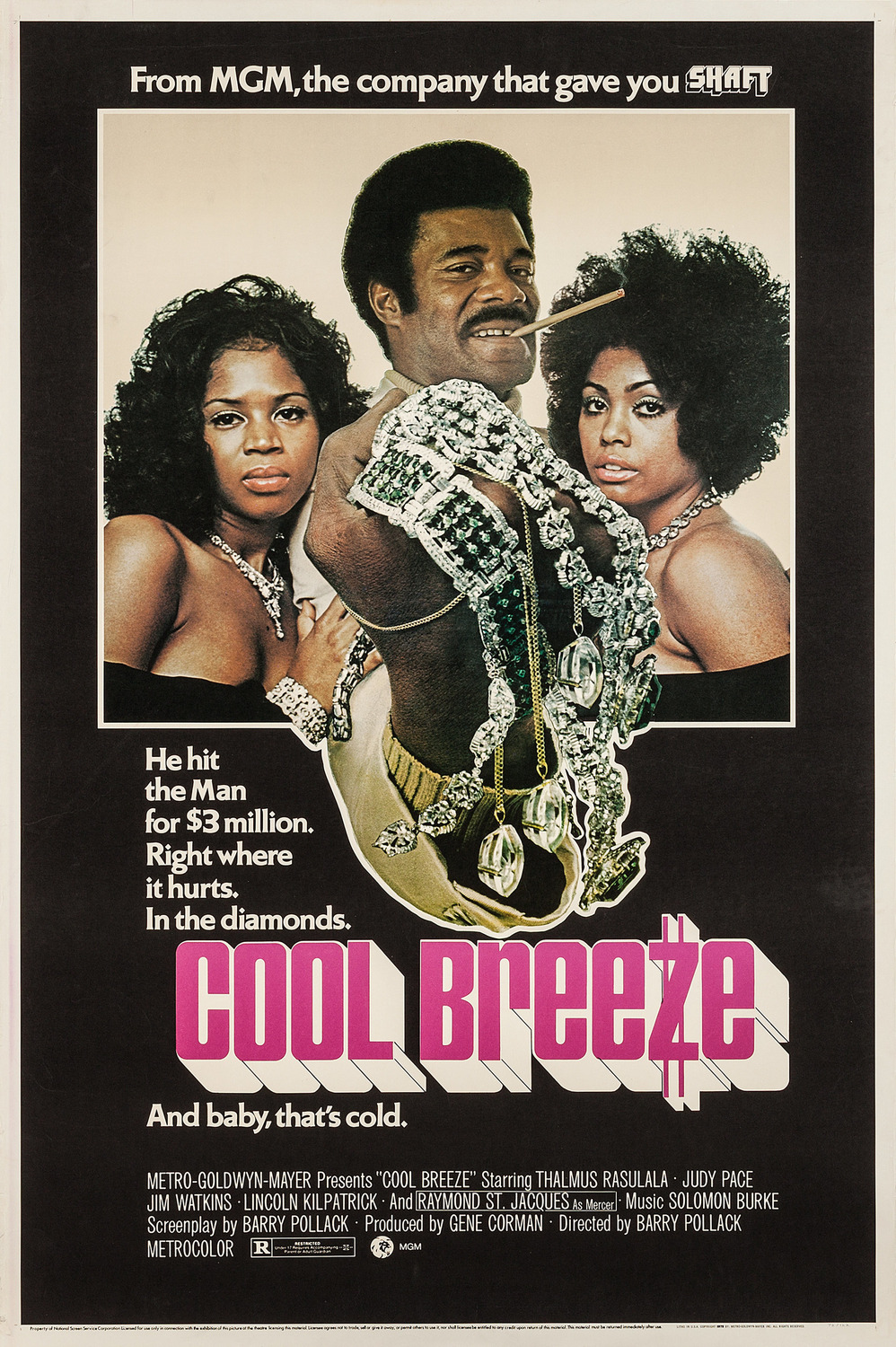 Extra Large Movie Poster Image for Cool Breeze 