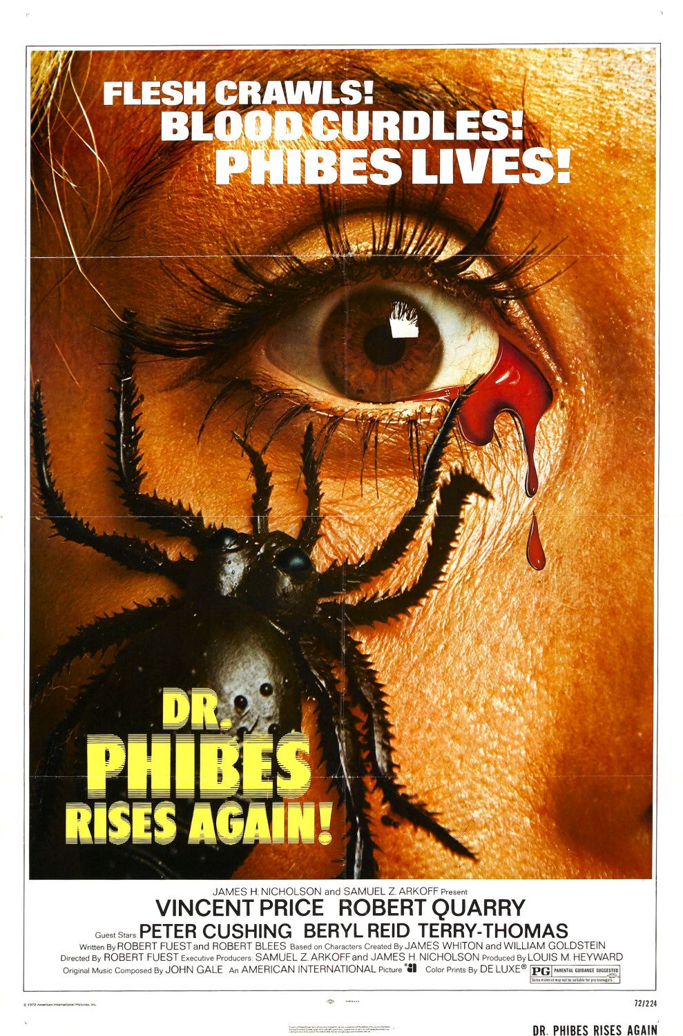 Extra Large Movie Poster Image for Dr. Phibes Rises Again 