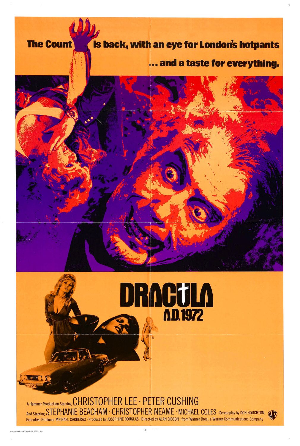 Extra Large Movie Poster Image for Dracula A.D. 1972 