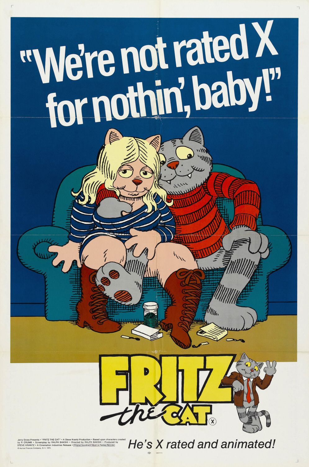 Extra Large Movie Poster Image for Fritz the Cat 