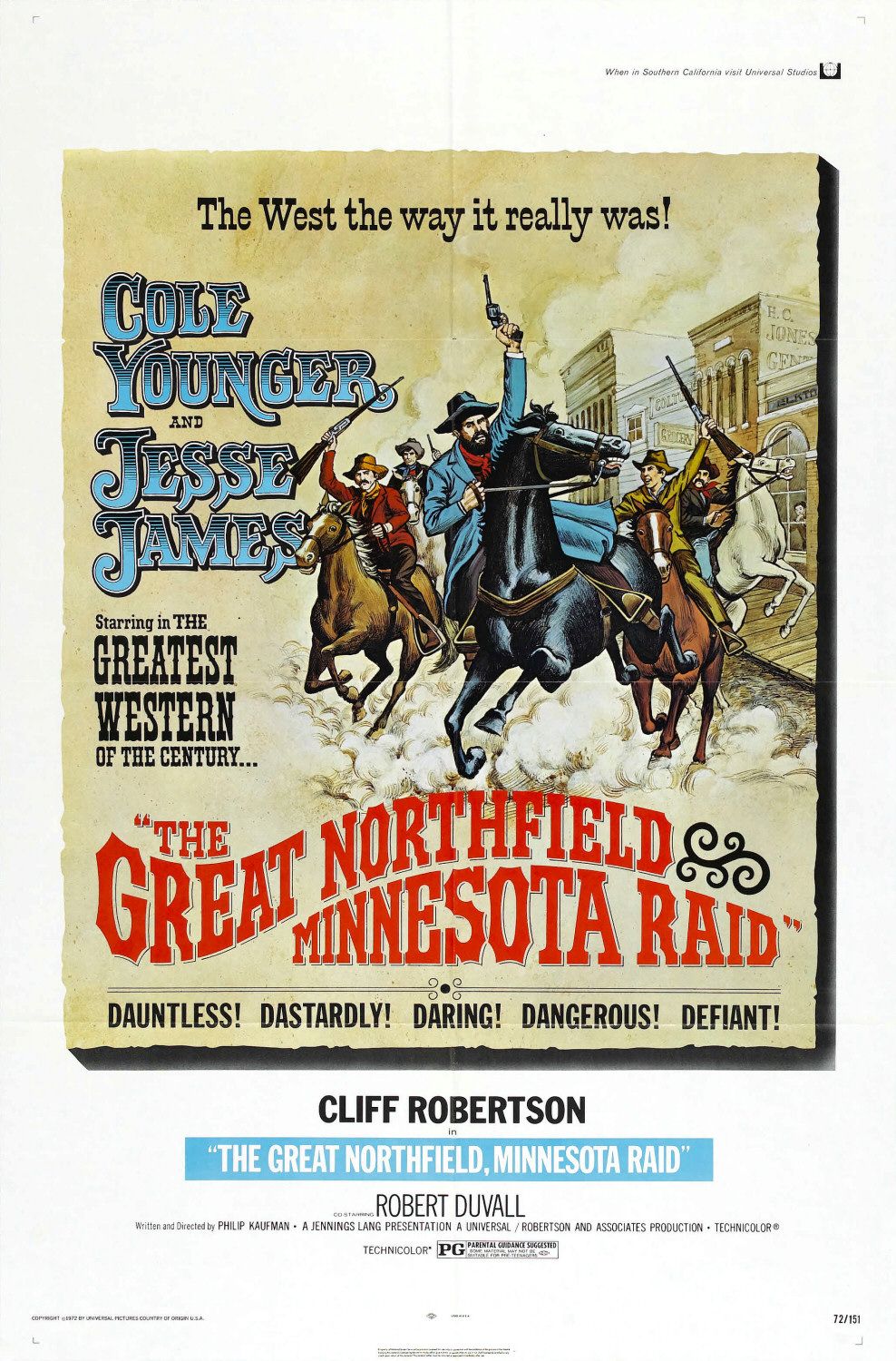 Extra Large Movie Poster Image for The Great Northfield Minnesota Raid (#2 of 2)