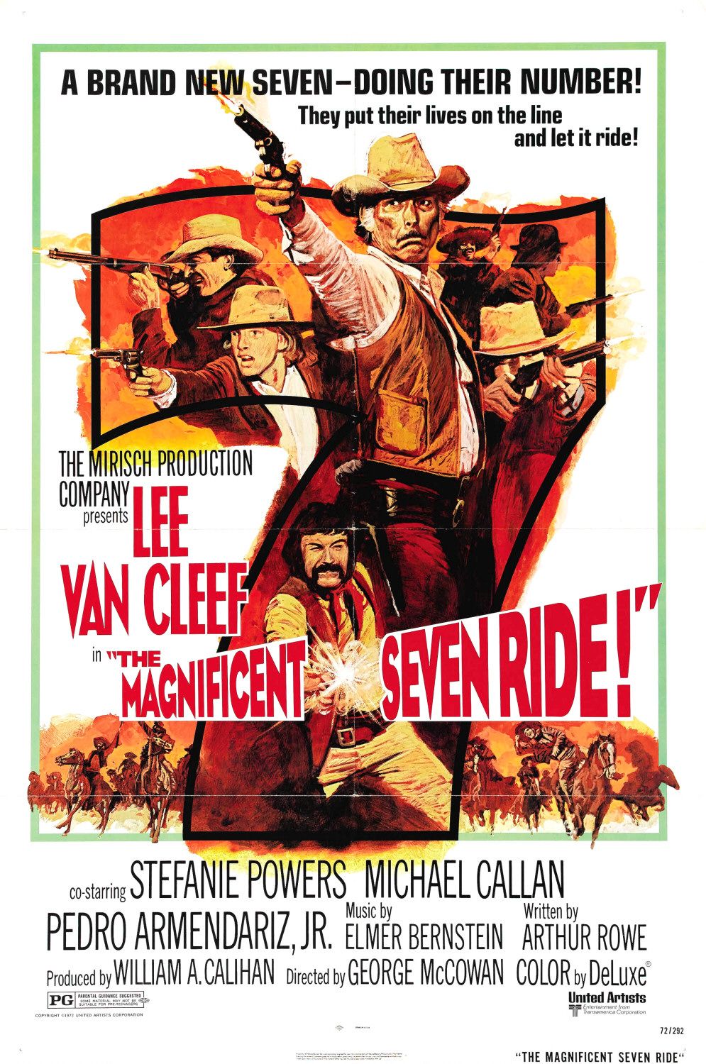 Extra Large Movie Poster Image for The Magnificent Seven Ride! 