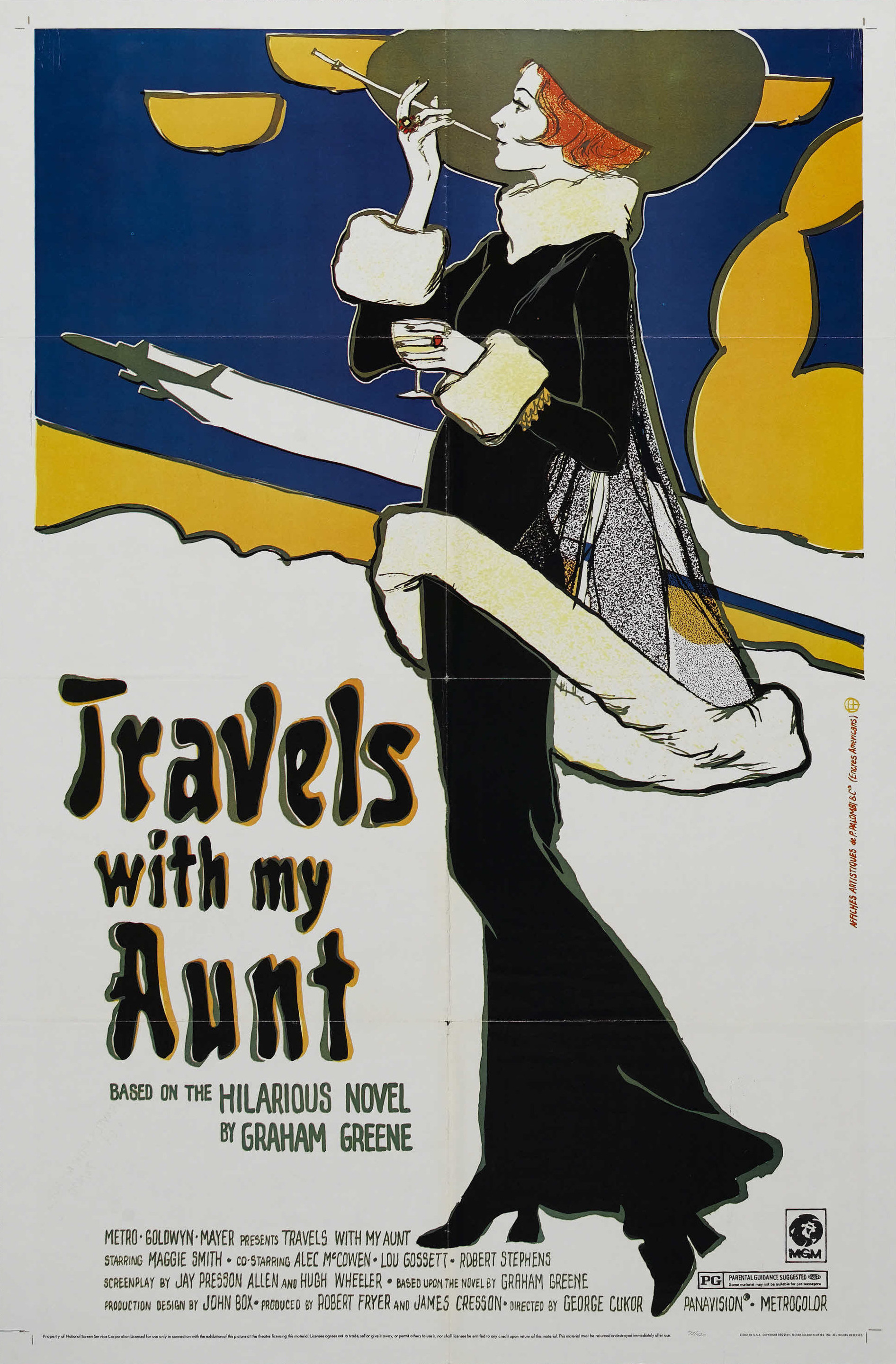 Mega Sized Movie Poster Image for Travels with My Aunt 