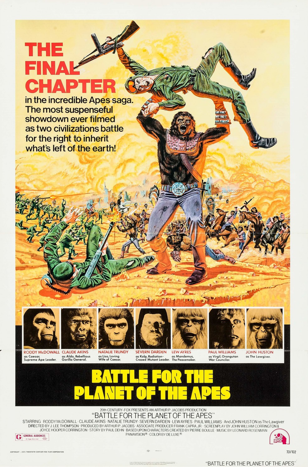 Extra Large Movie Poster Image for Battle for the Planet of the Apes 