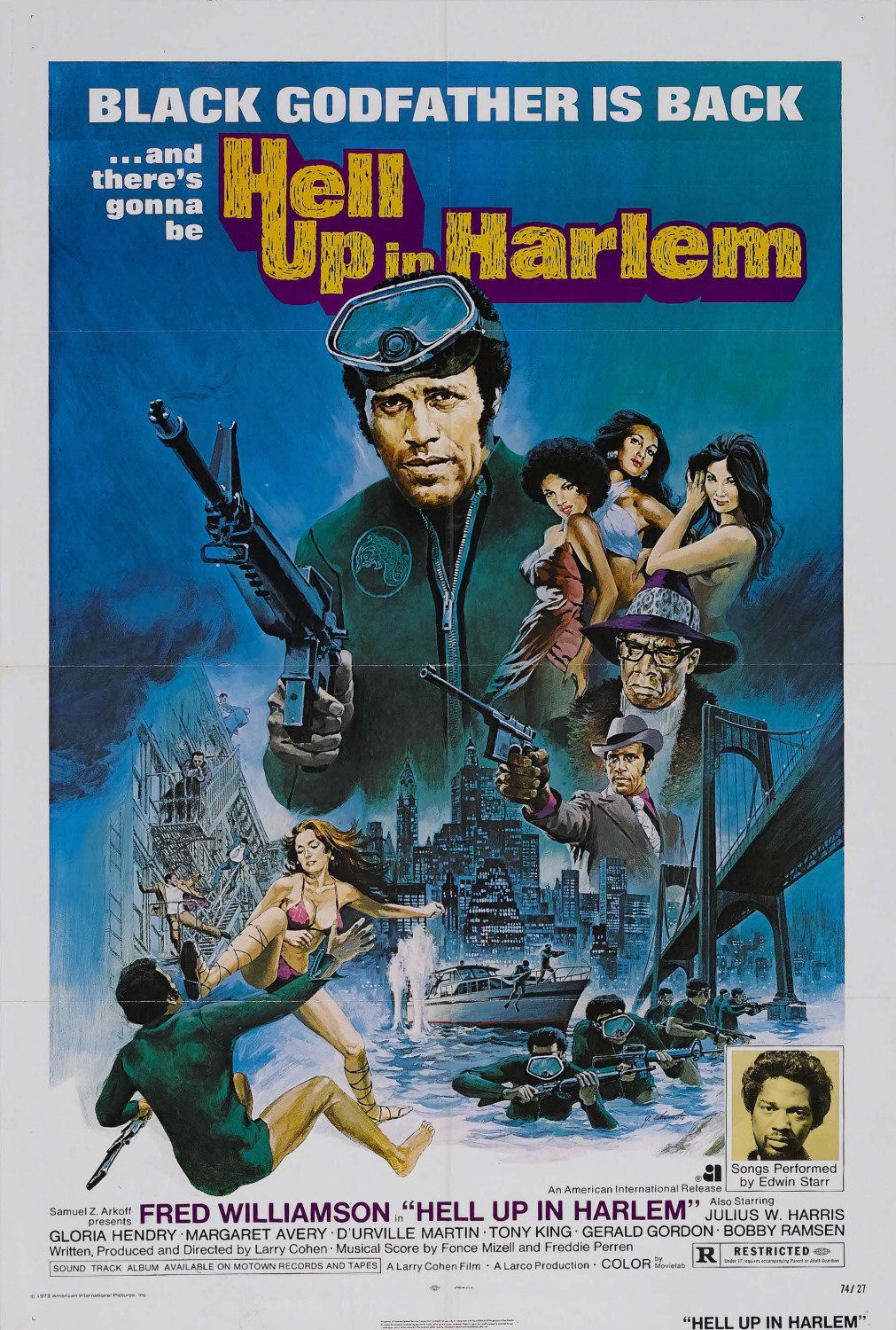 Extra Large Movie Poster Image for Hell Up in Harlem 
