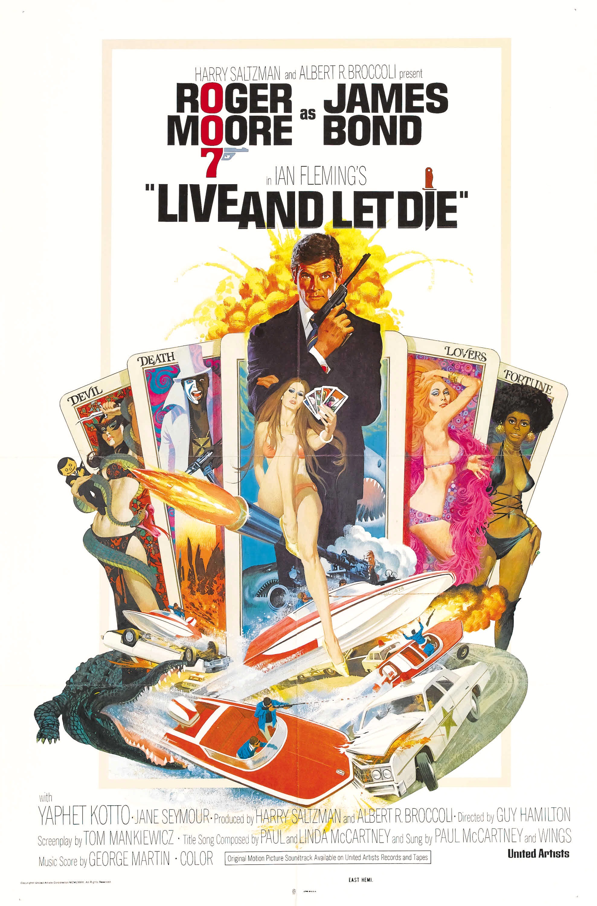 Mega Sized Movie Poster Image for Live and Let Die (#2 of 3)