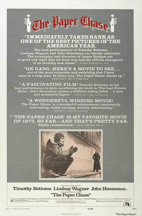 The Paper Chase Movie Poster 2 Of 2 IMP Awards