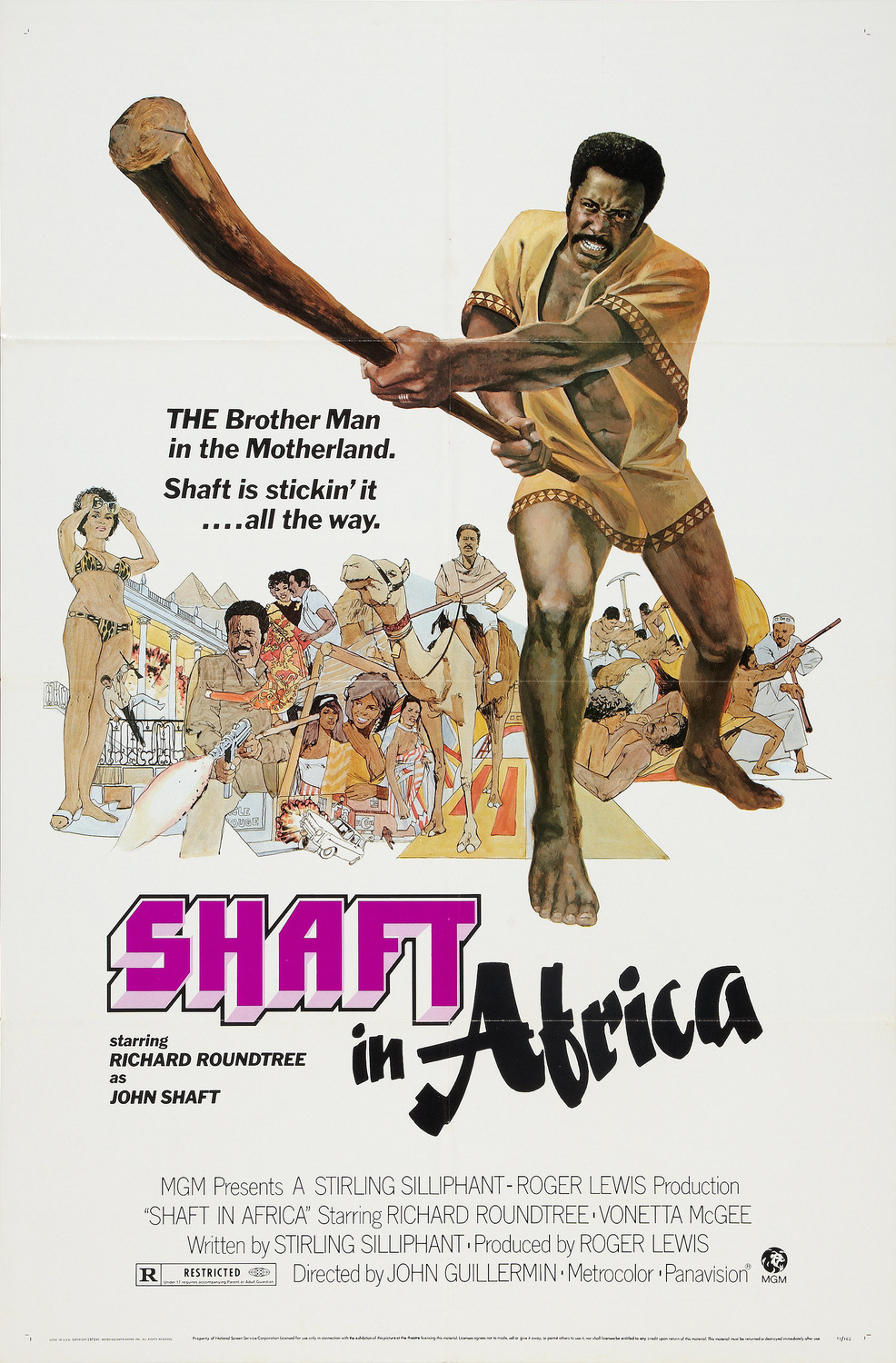Extra Large Movie Poster Image for Shaft in Africa 