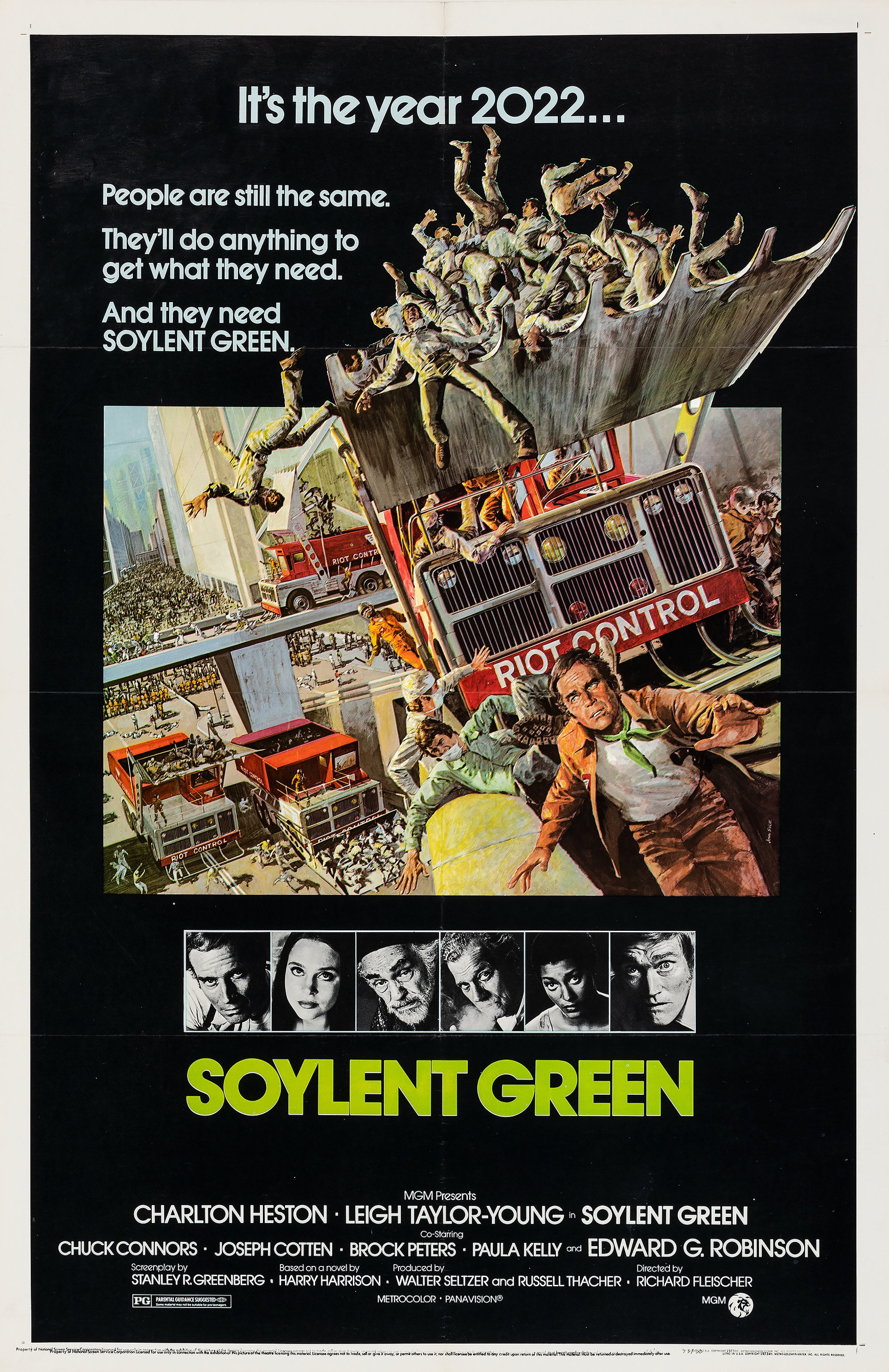 Mega Sized Movie Poster Image for Soylent Green 