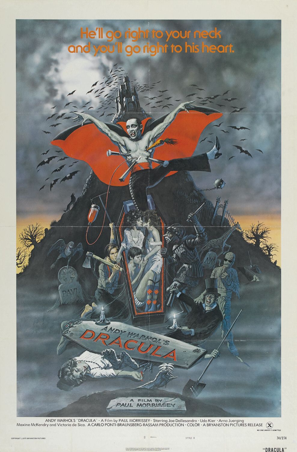 Extra Large Movie Poster Image for Andy Warhol's Dracula (#1 of 3)