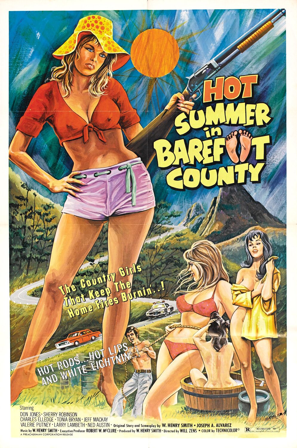 Extra Large Movie Poster Image for Hot Summer in Barefoot County 