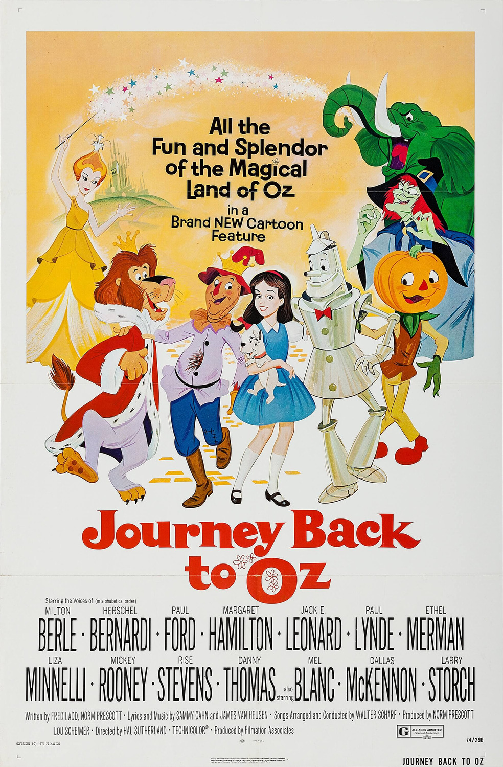 Extra Large Movie Poster Image for Journey Back to Oz 