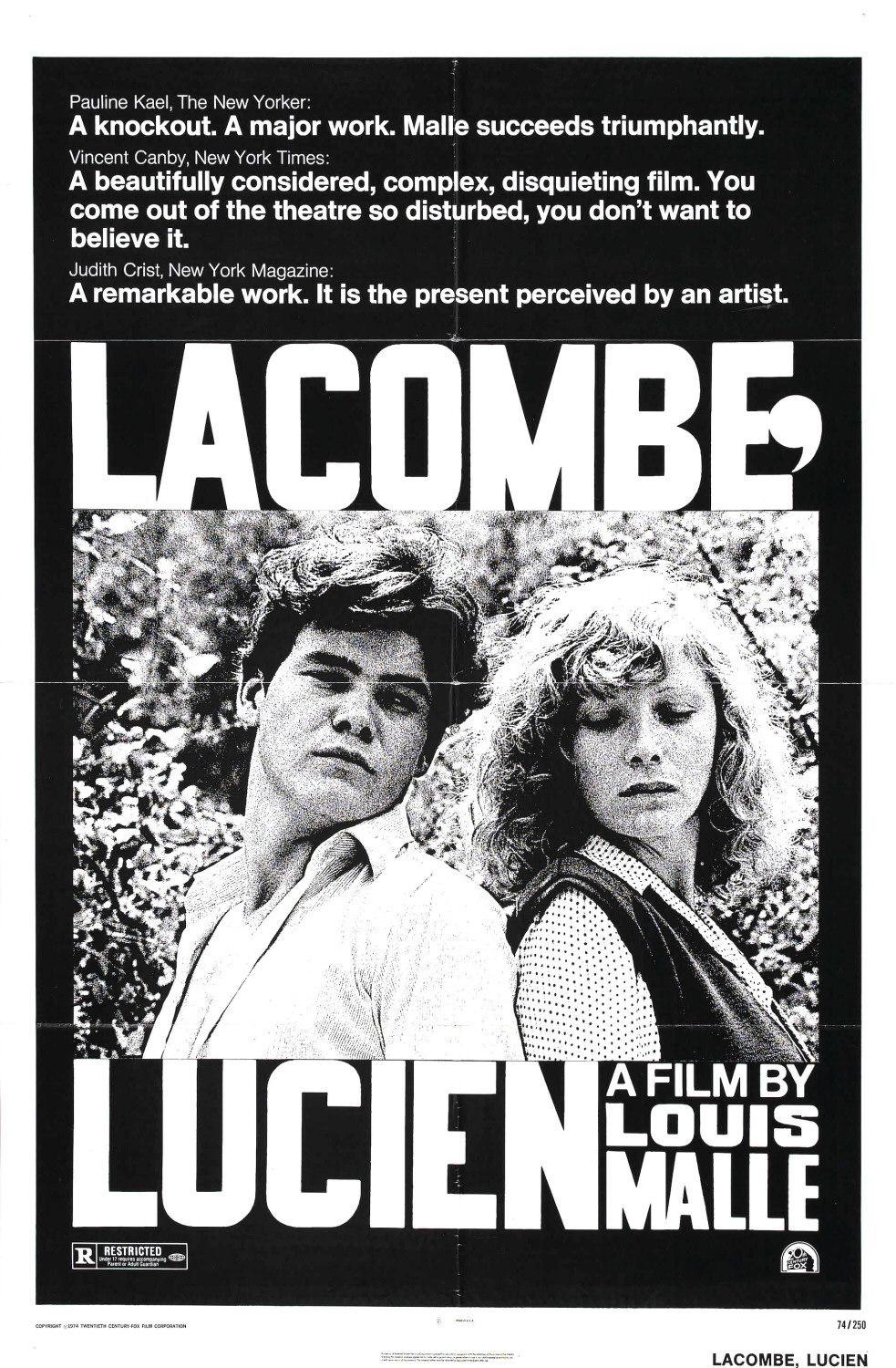 Extra Large Movie Poster Image for Lacombe Lucien 