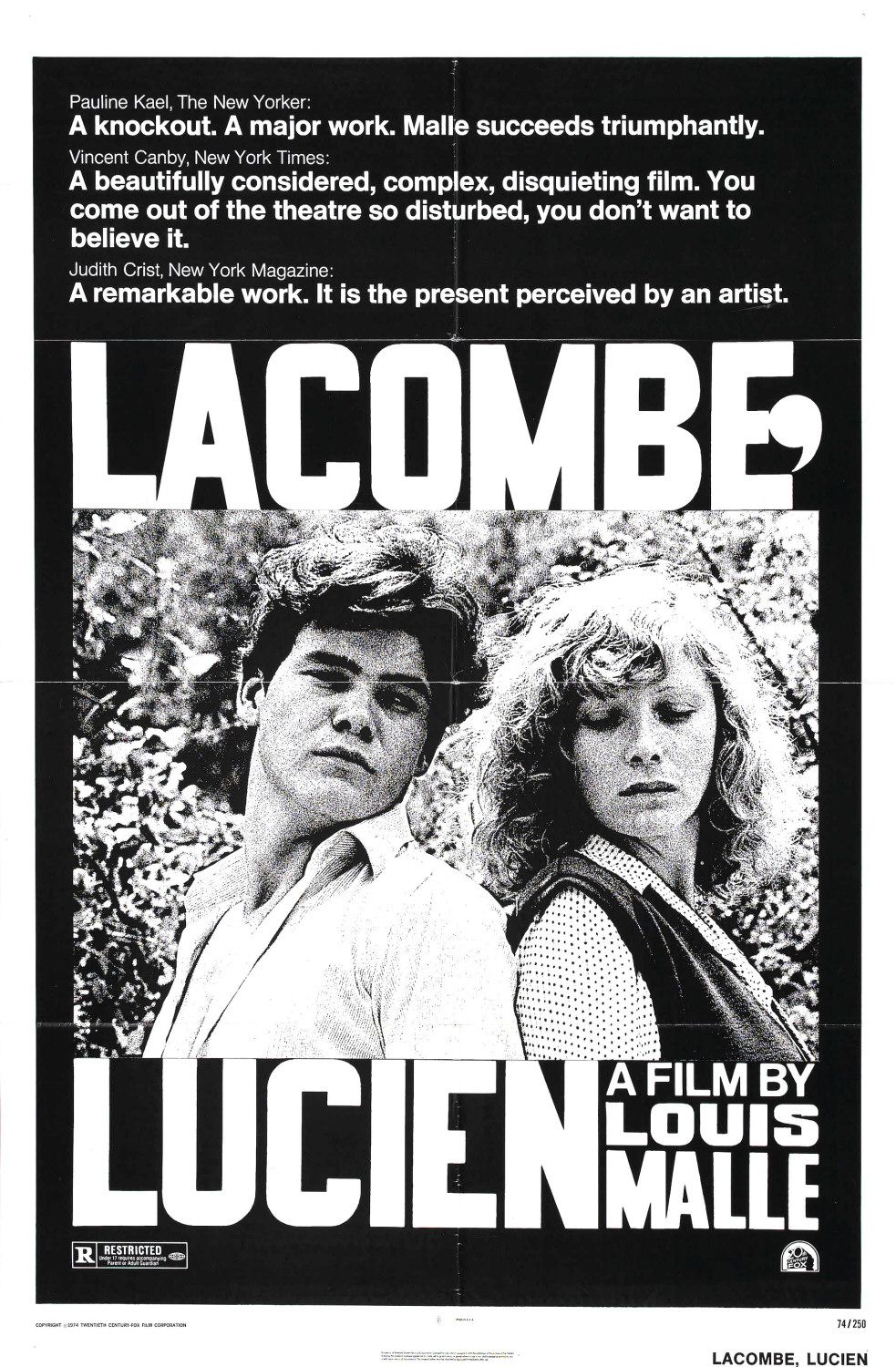 Extra Large Movie Poster Image for Lacombe Lucien 