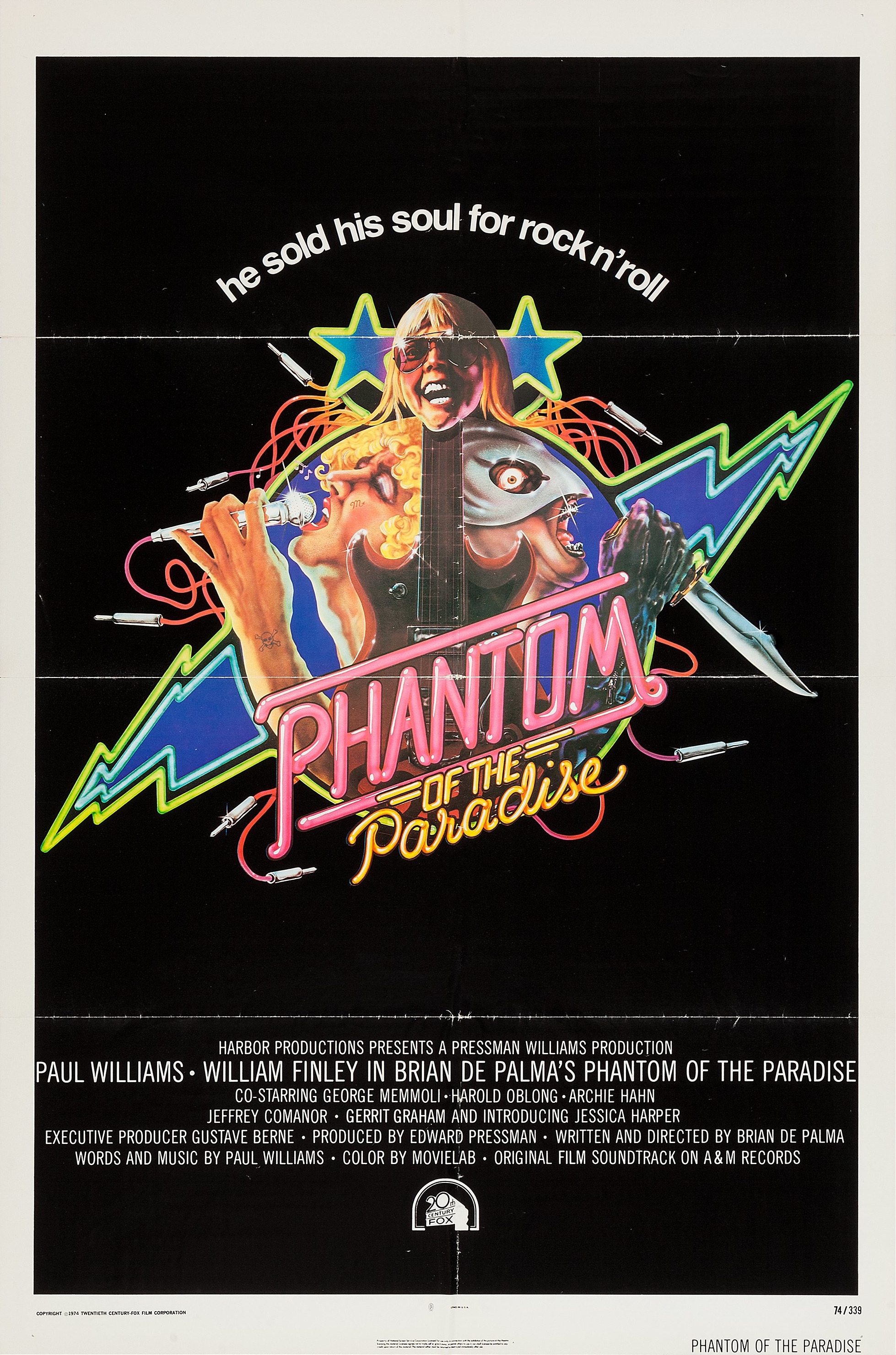 Mega Sized Movie Poster Image for Phantom of the Paradise (#1 of 3)