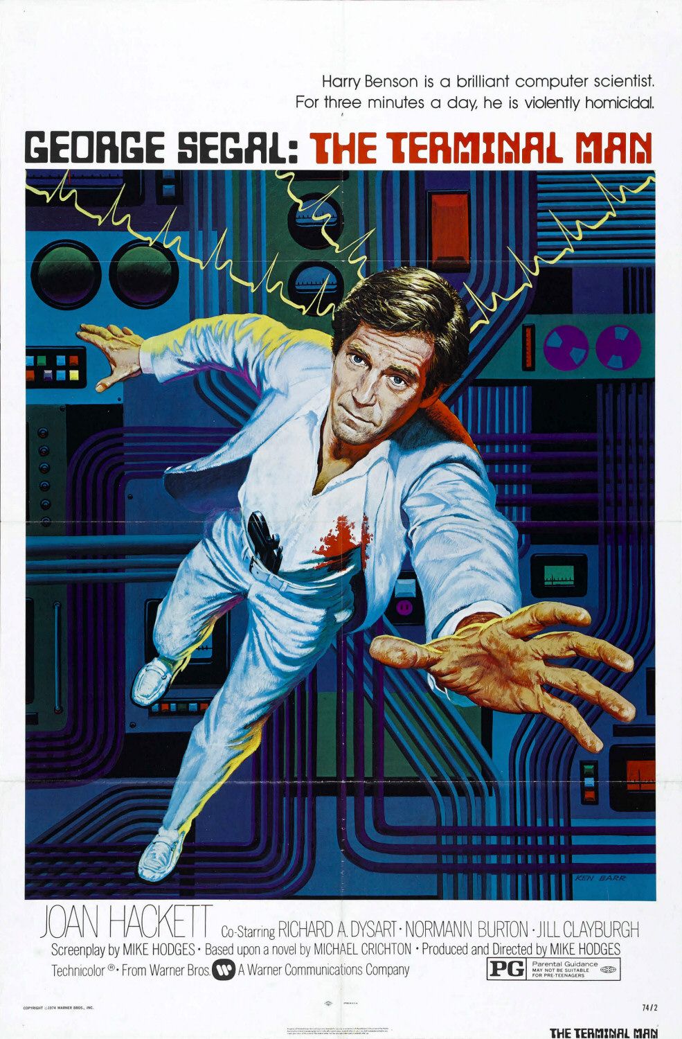Extra Large Movie Poster Image for The Terminal Man (#1 of 3)