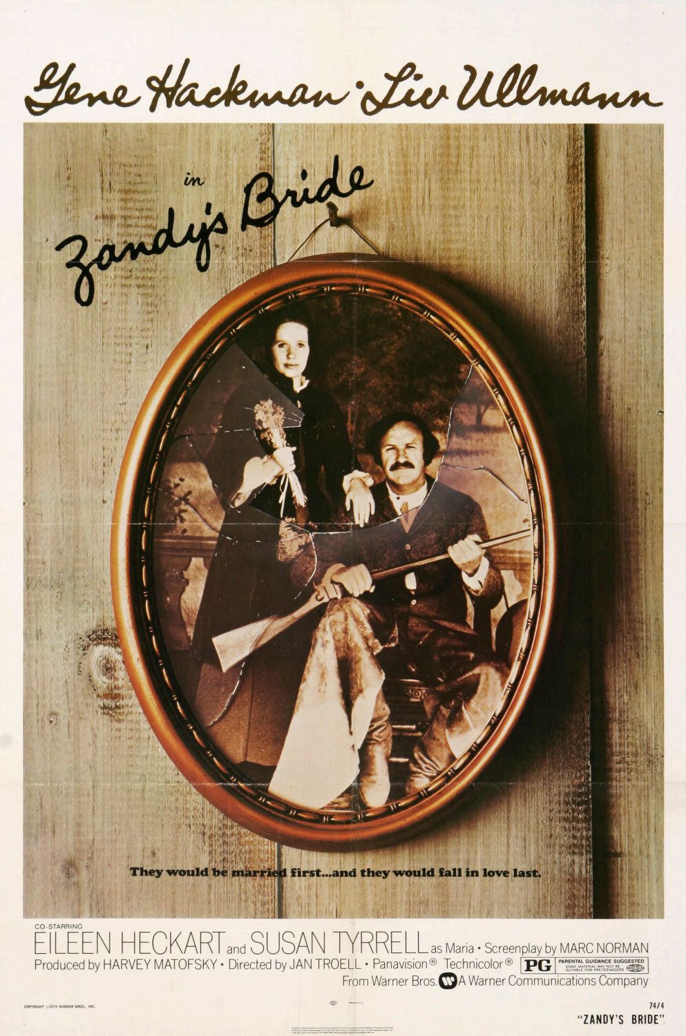 Extra Large Movie Poster Image for Zandy's Bride 