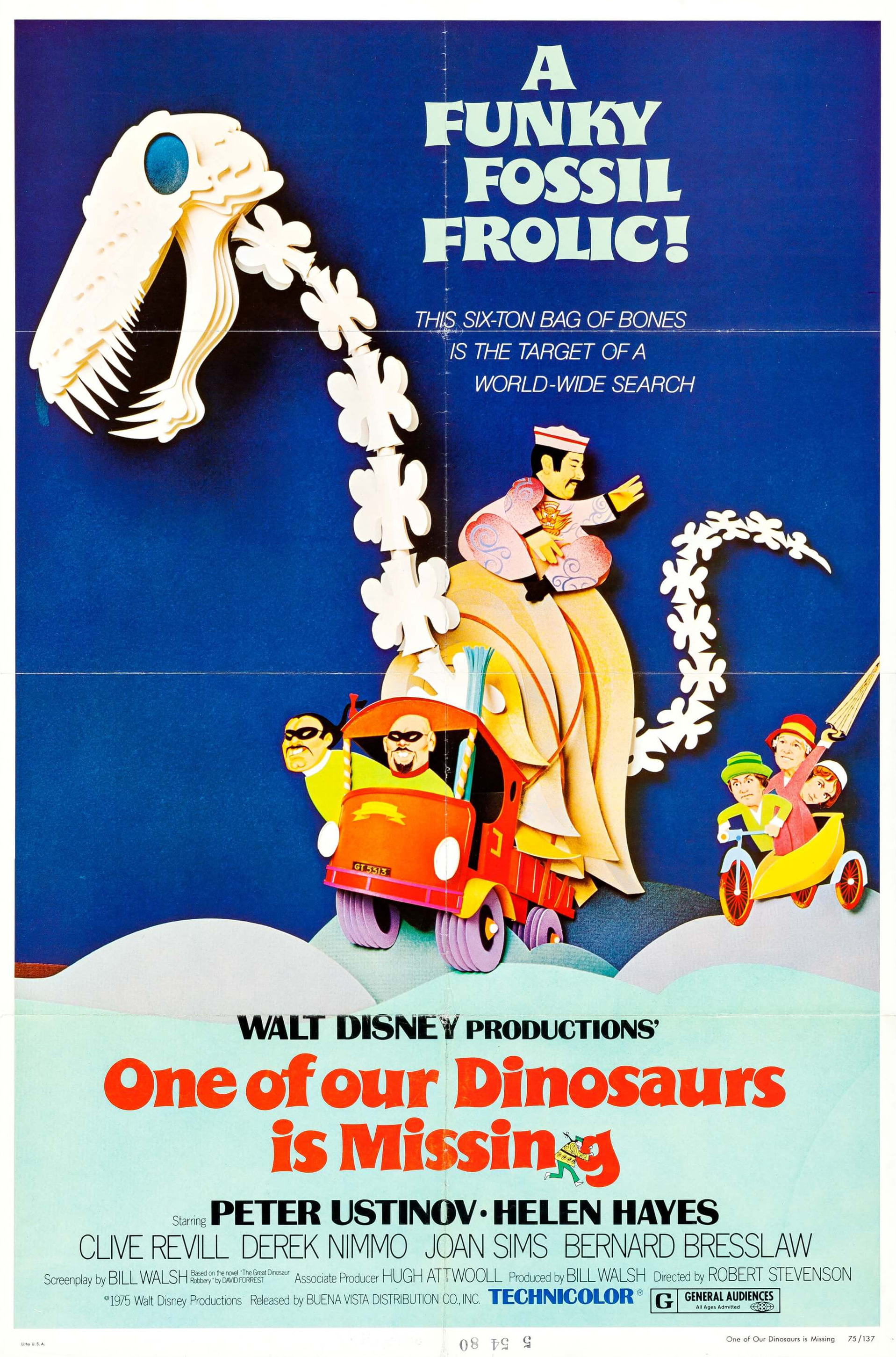 Mega Sized Movie Poster Image for One of Our Dinosaurs Is Missing (#1 of 2)
