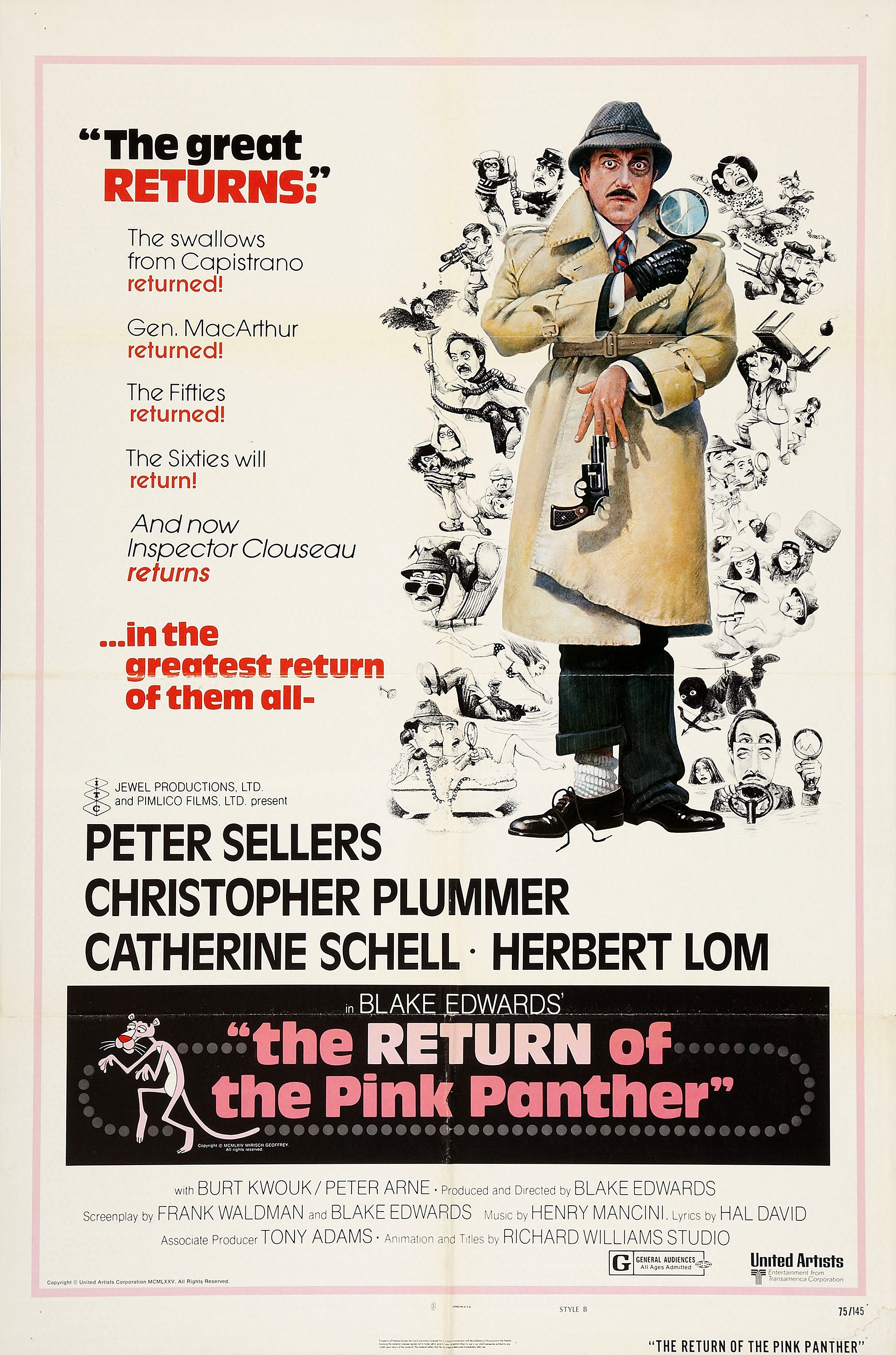 Mega Sized Movie Poster Image for The Return of the Pink Panther (#2 of 7)