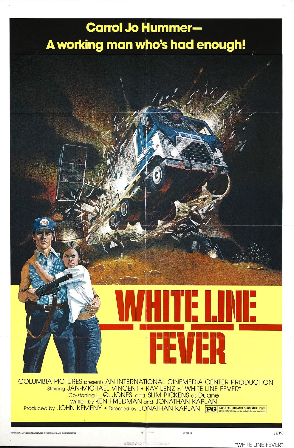 Extra Large Movie Poster Image for White Line Fever (#1 of 2)