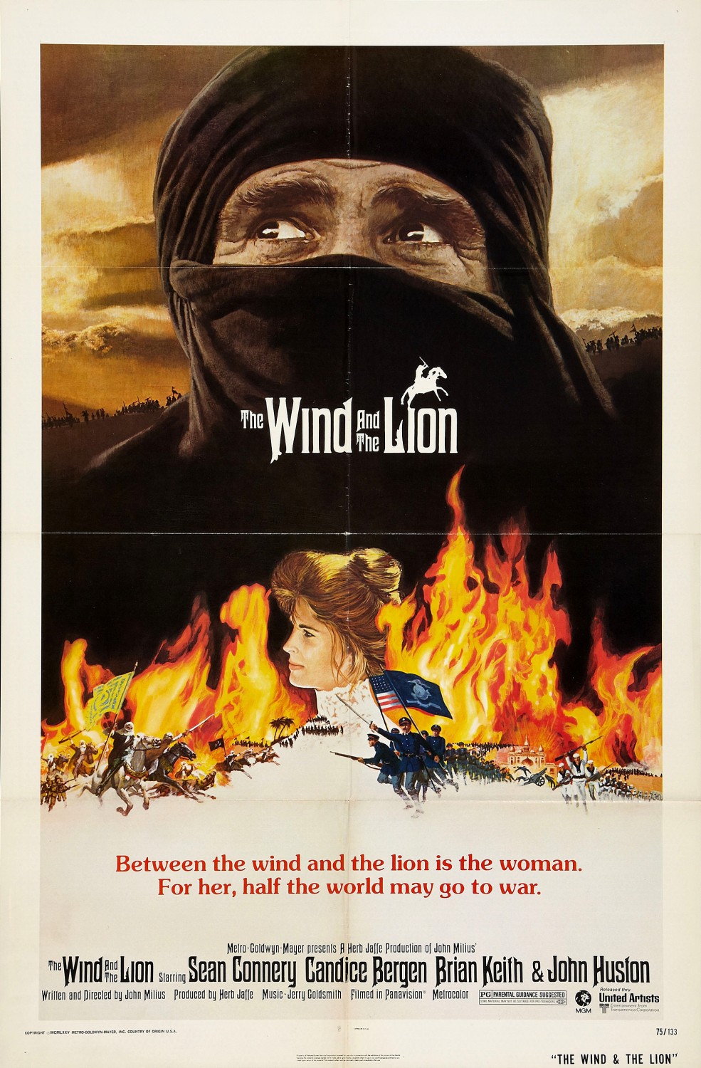 Extra Large Movie Poster Image for The Wind and the Lion 