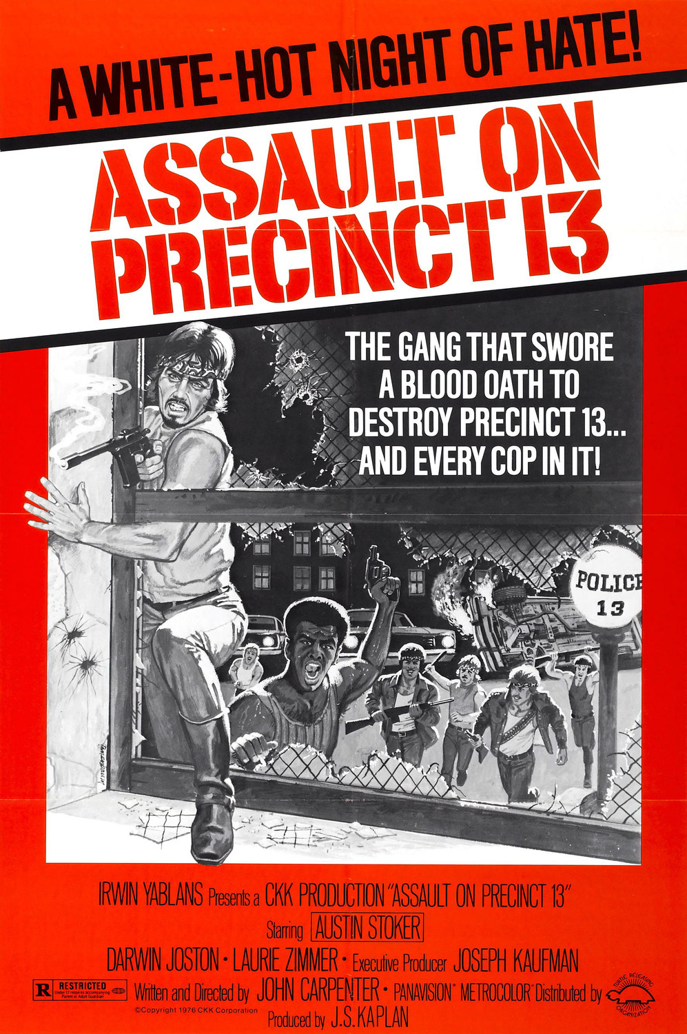 John Carpenters Assault On Precinct Thirteen Repro Film Poster #2 