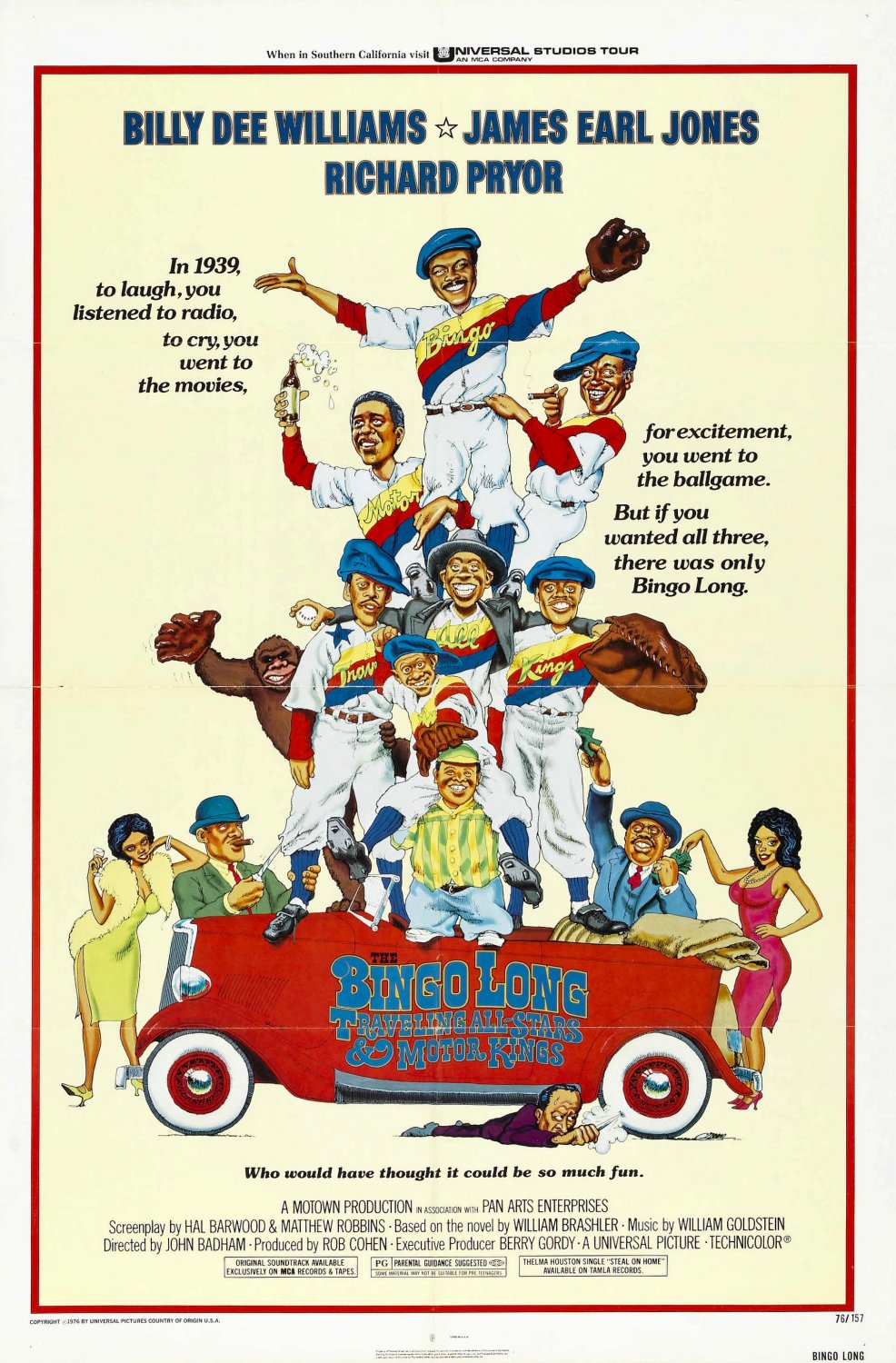 Extra Large Movie Poster Image for The Bingo Long Traveling All-Stars & Motor Kings 