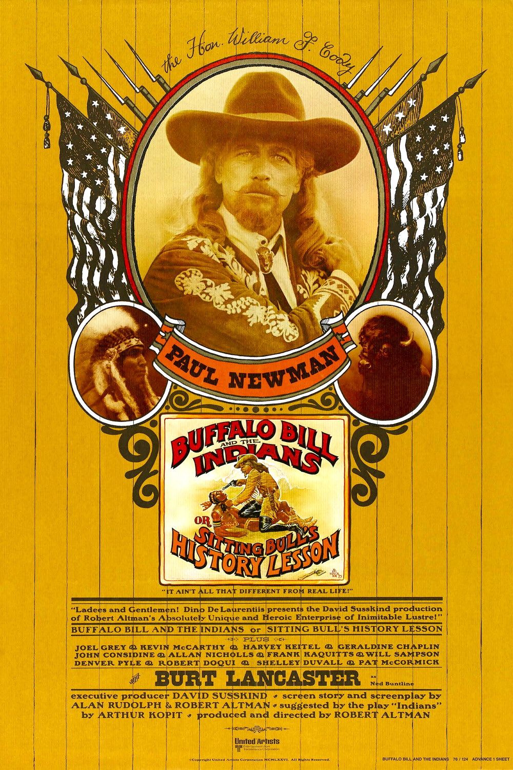 Extra Large Movie Poster Image for Buffalo Bill and the Indians, or Sitting Bull's History Lesson (#2 of 3)