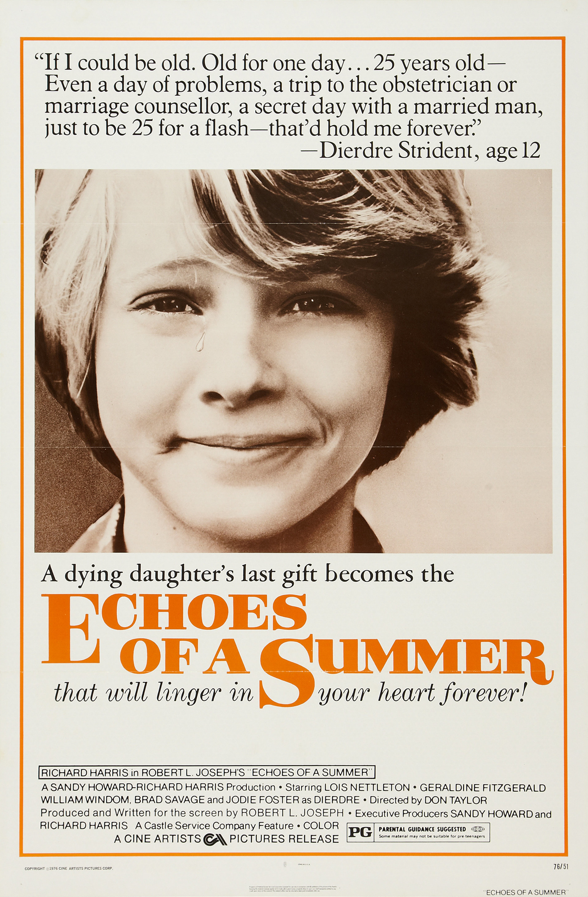 Mega Sized Movie Poster Image for Echoes of a Summer (#2 of 2)