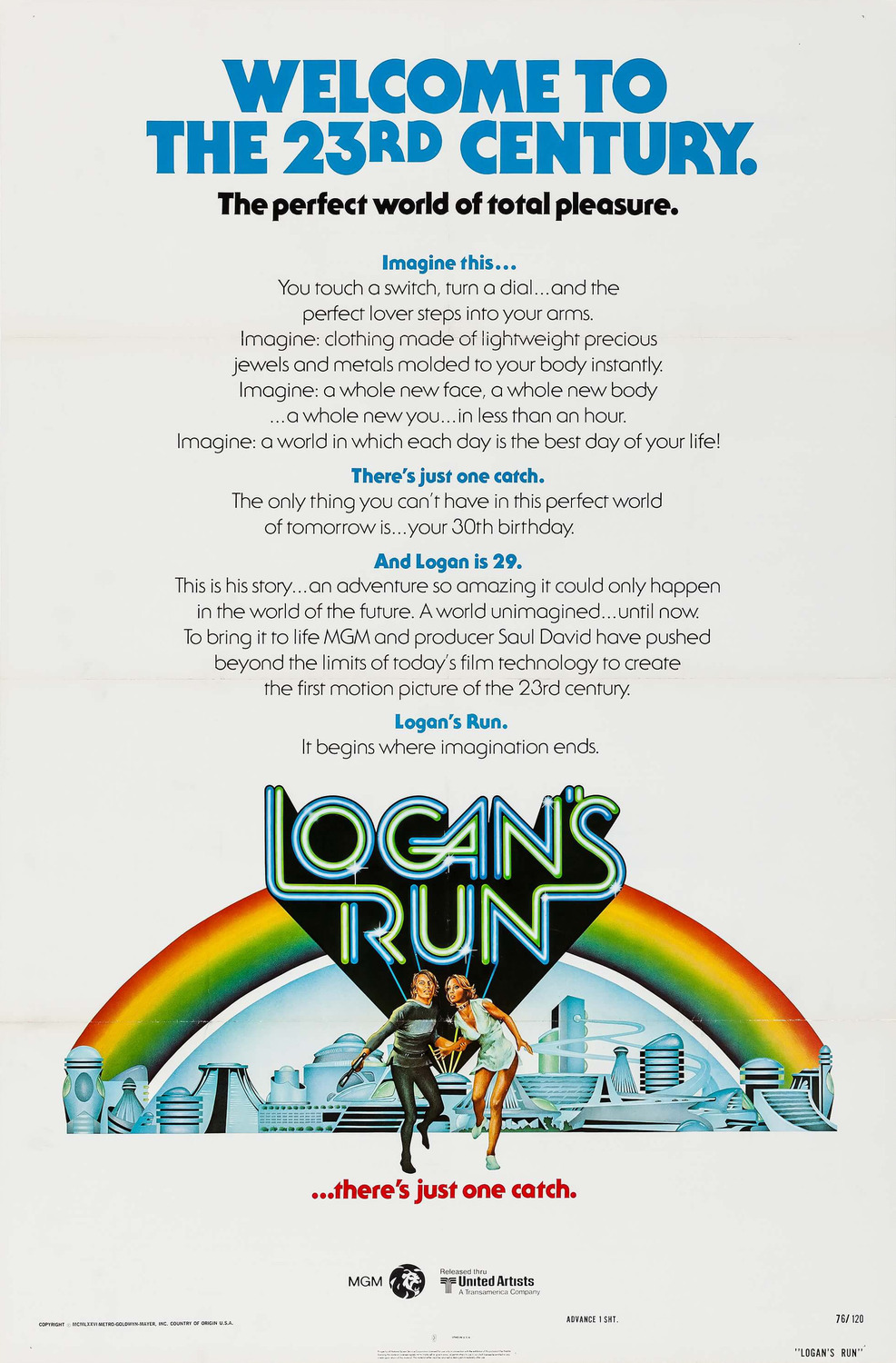 Extra Large Movie Poster Image for Logan's Run (#2 of 6)