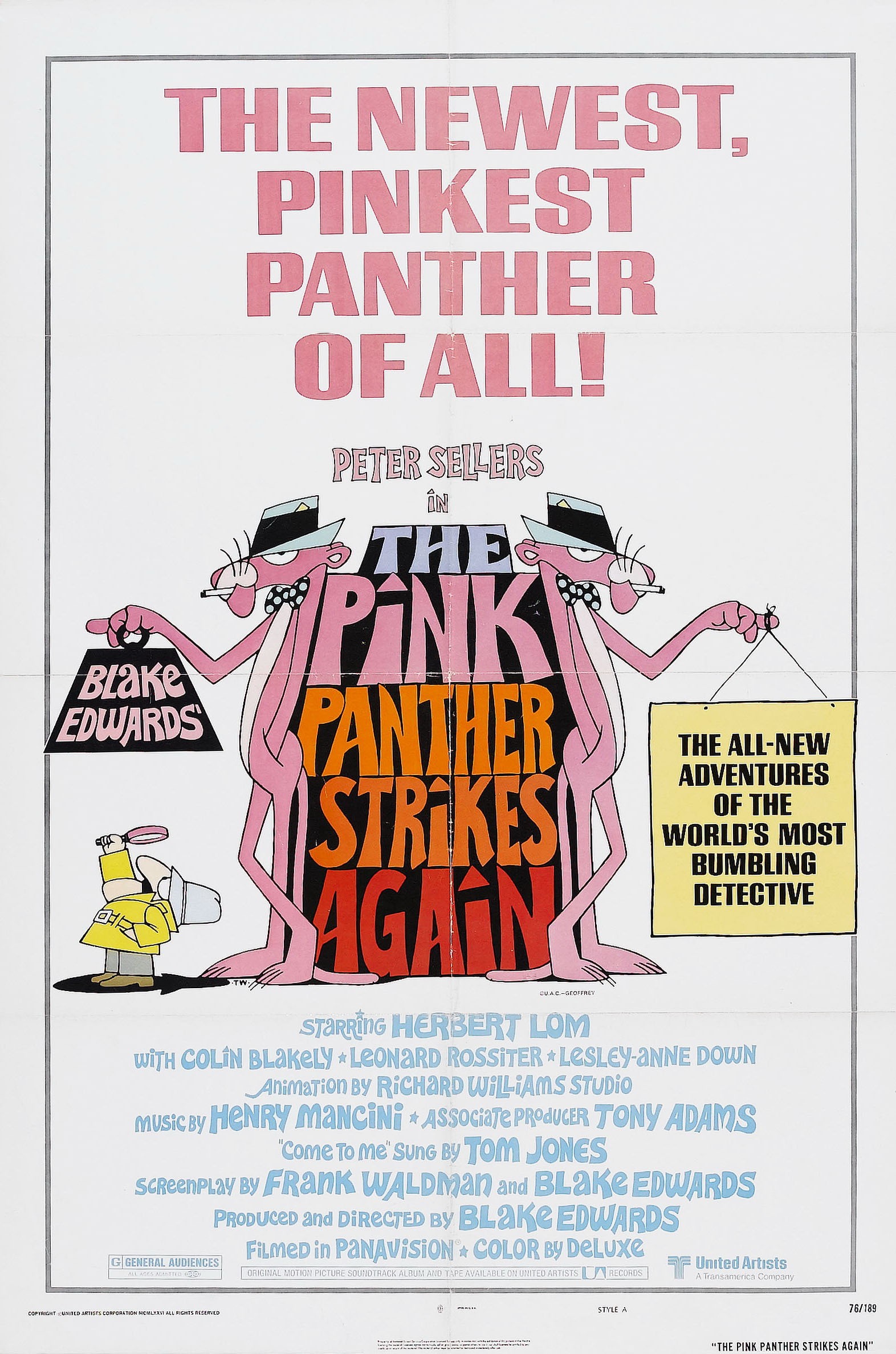 Mega Sized Movie Poster Image for The Pink Panther Strikes Again (#1 of 8)