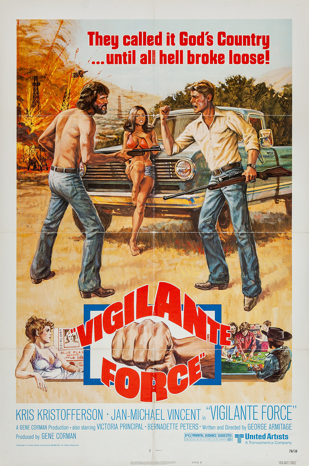 Extra Large Movie Poster Image for Vigilante Force (#2 of 2)