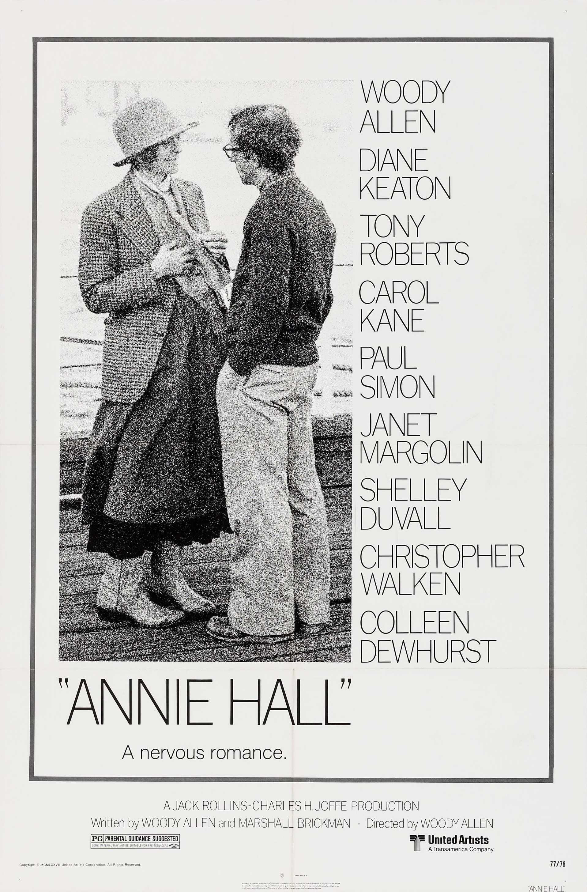 Mega Sized Movie Poster Image for Annie Hall (#1 of 2)