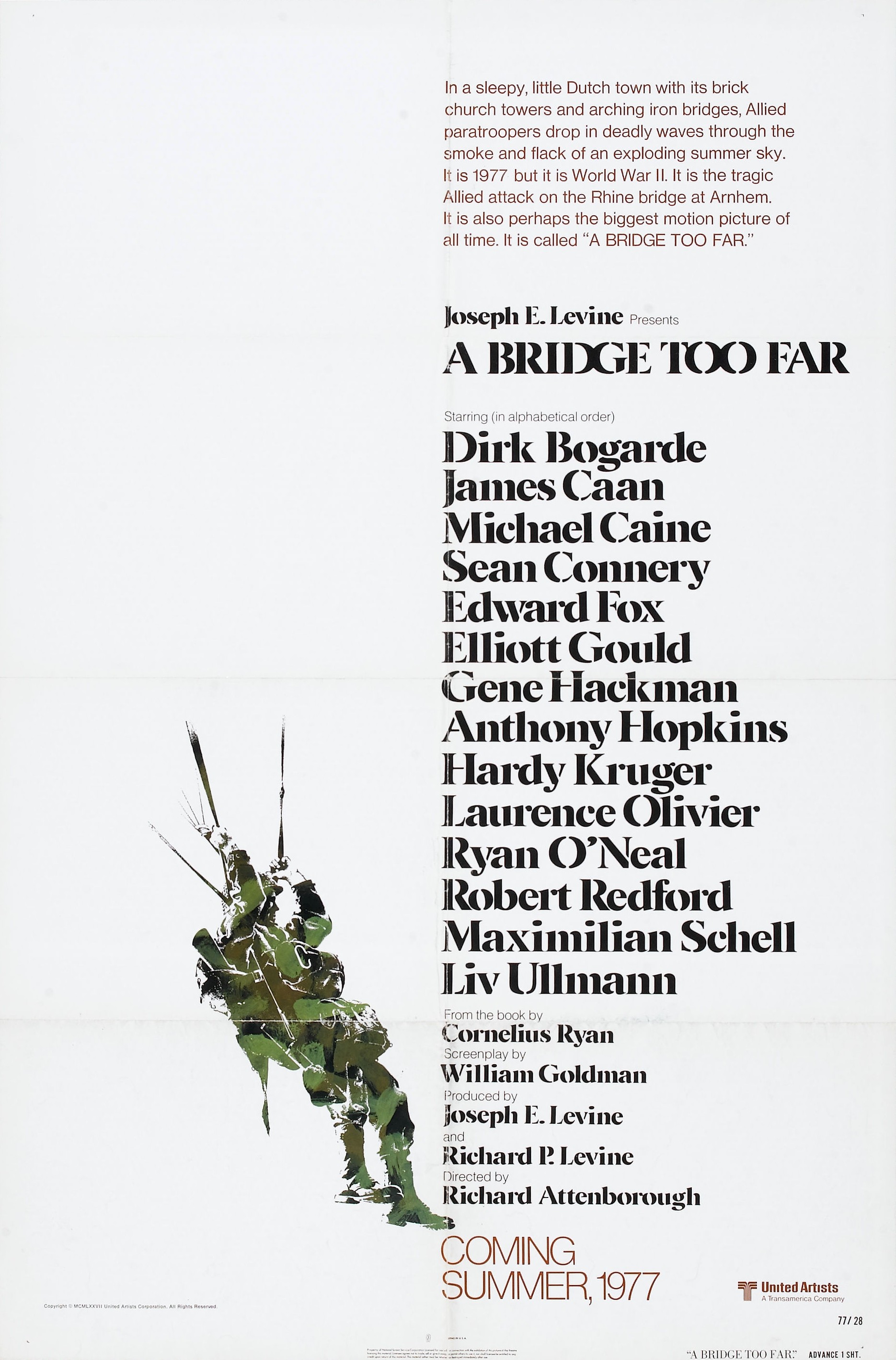 Mega Sized Movie Poster Image for A Bridge Too Far (#1 of 3)