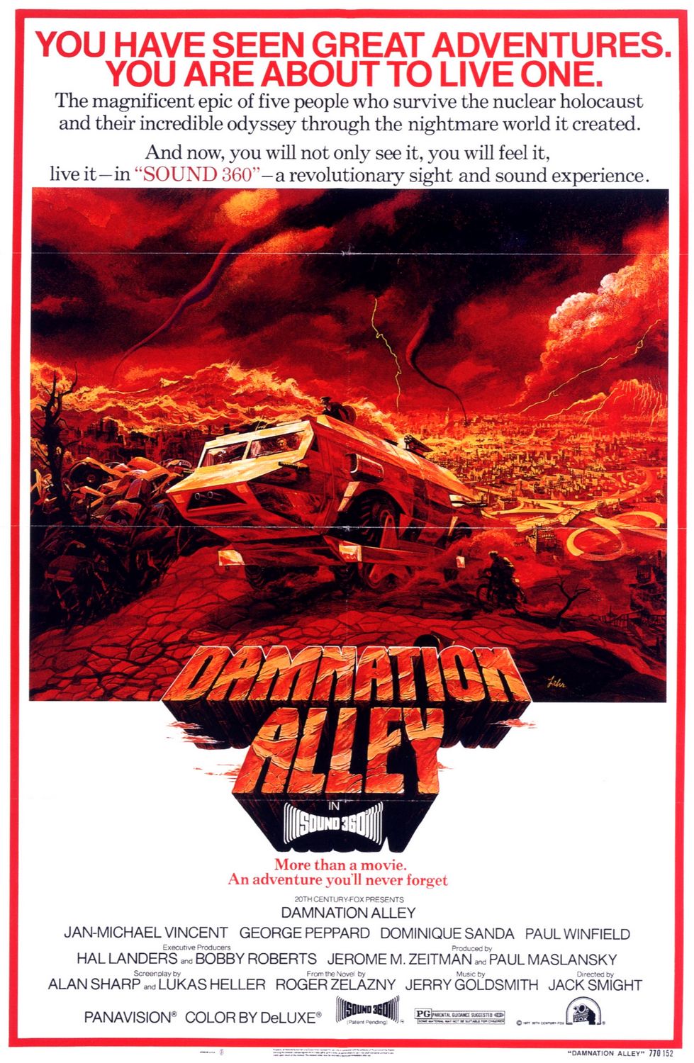 Extra Large Movie Poster Image for Damnation Alley (#1 of 2)