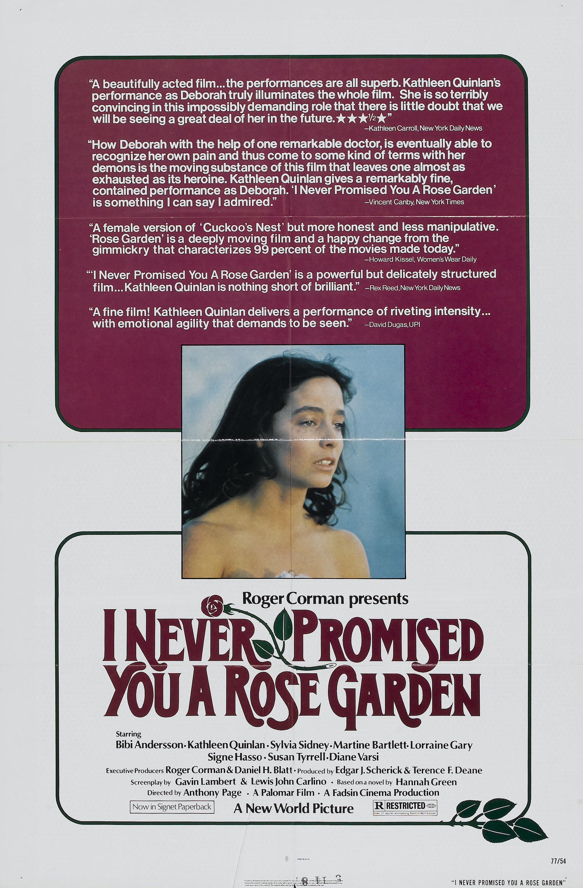 Mega Sized Movie Poster Image for I Never Promised You a Rose Garden 