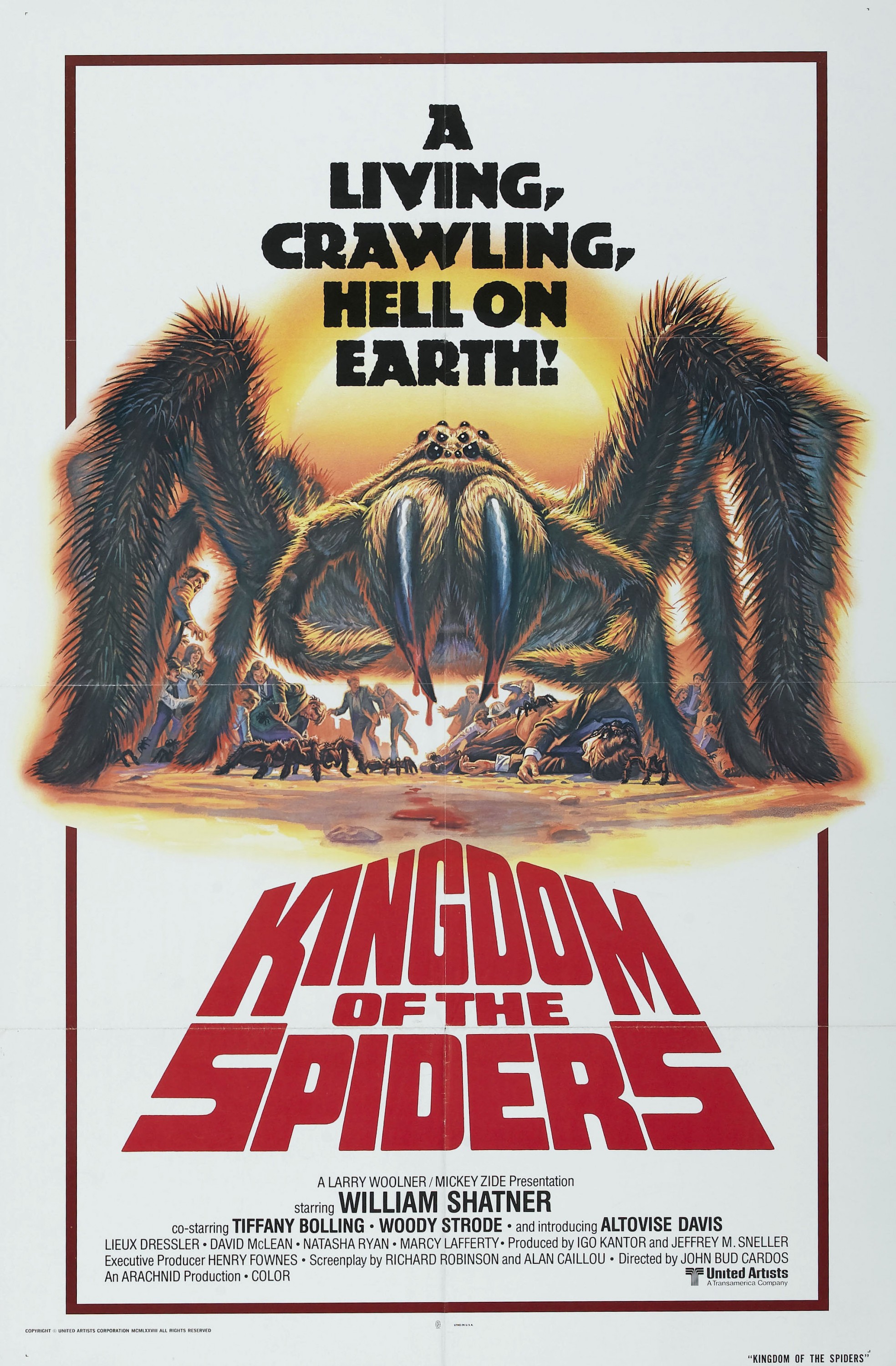 Mega Sized Movie Poster Image for Kingdom of the Spiders (#1 of 2)