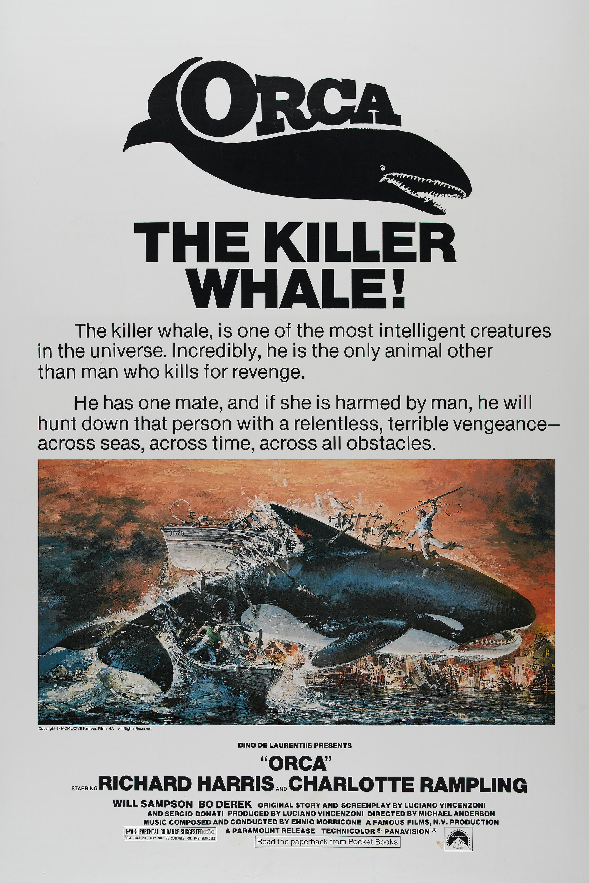 Mega Sized Movie Poster Image for Orca 