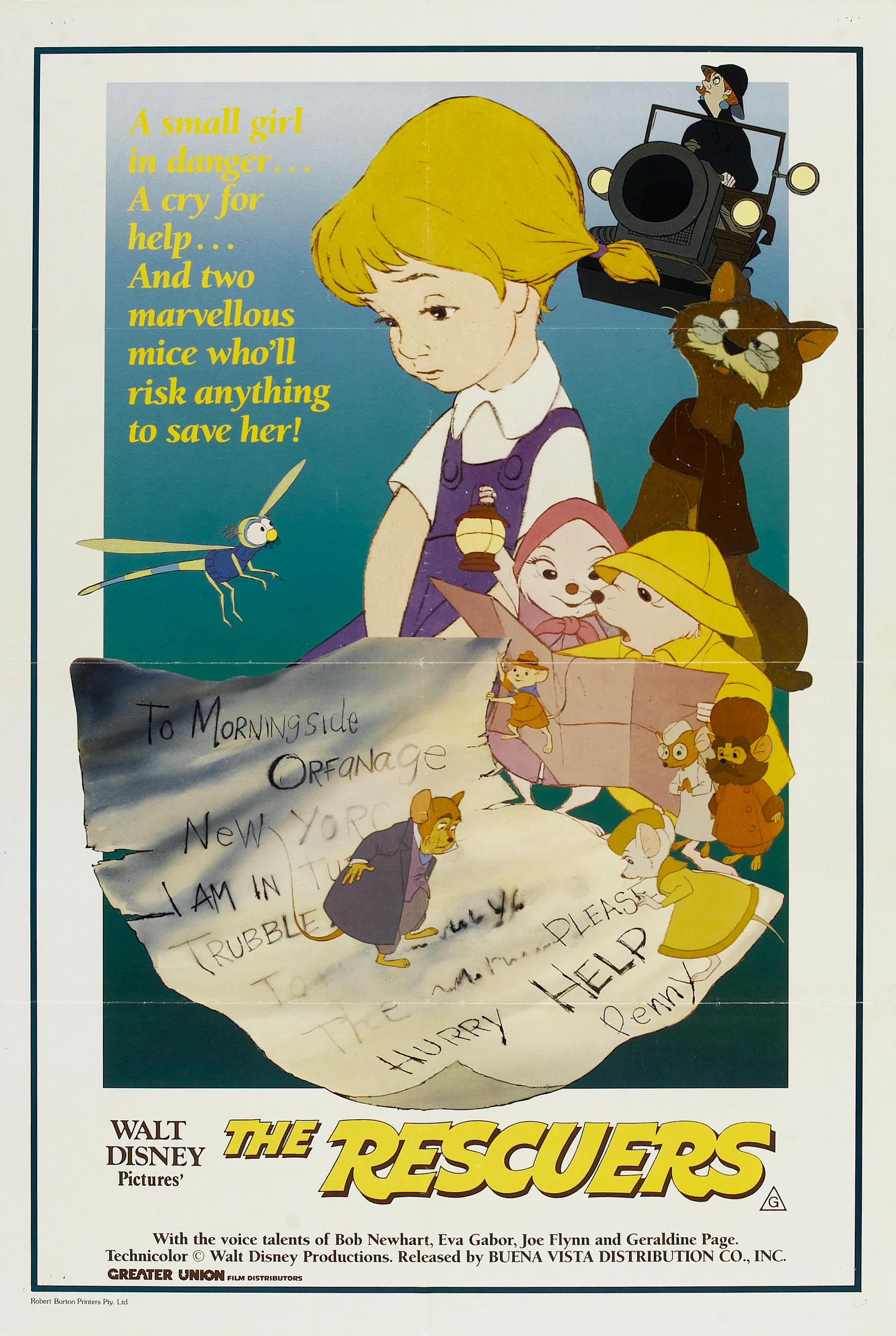 Mega Sized Movie Poster Image for The Rescuers (#3 of 5)
