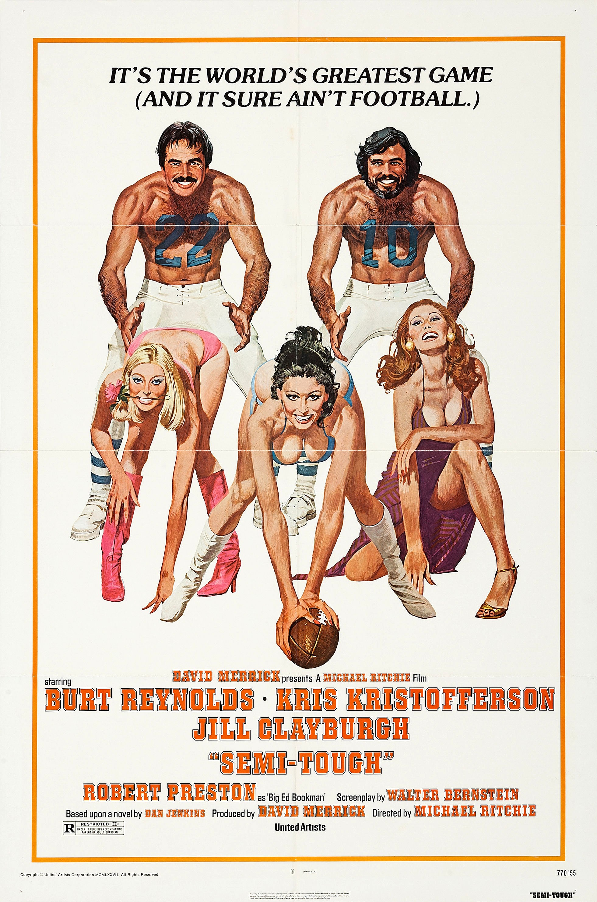 Mega Sized Movie Poster Image for Semi-Tough (#2 of 3)