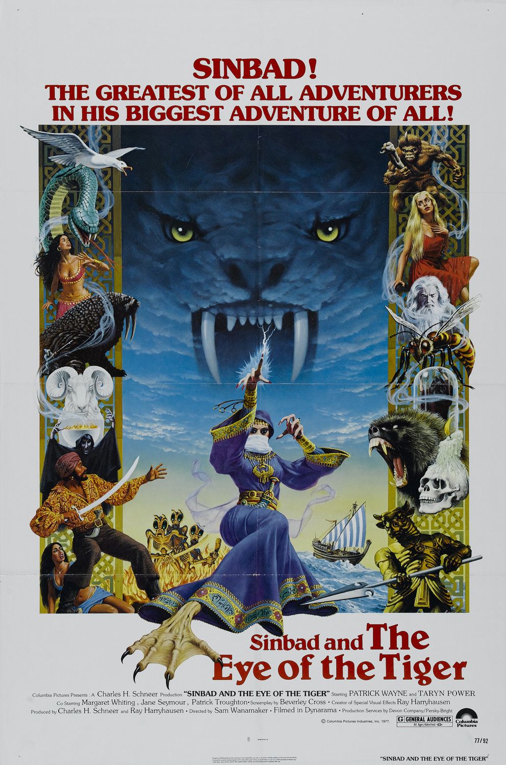 Extra Large Movie Poster Image for Sinbad and the Eye of the Tiger 