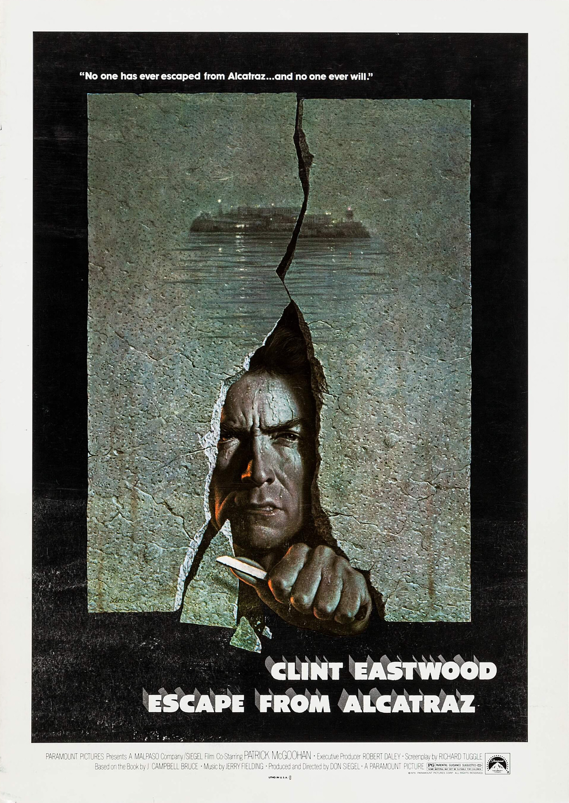 Mega Sized Movie Poster Image for Escape from Alcatraz 
