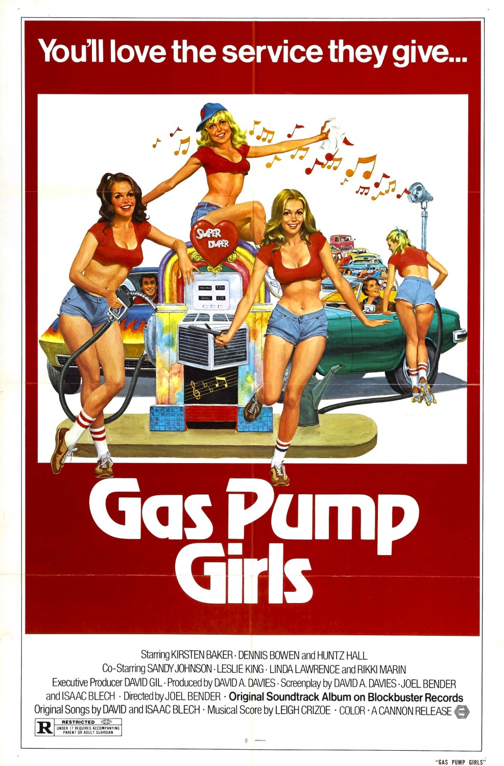 Extra Large Movie Poster Image for Gas Pump Girls 