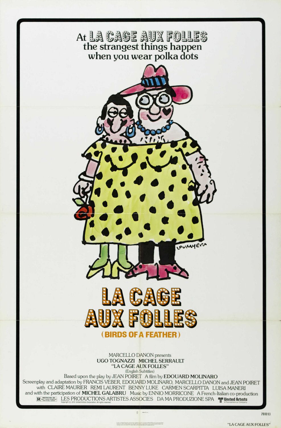 Extra Large Movie Poster Image for La Cage aux Folles 