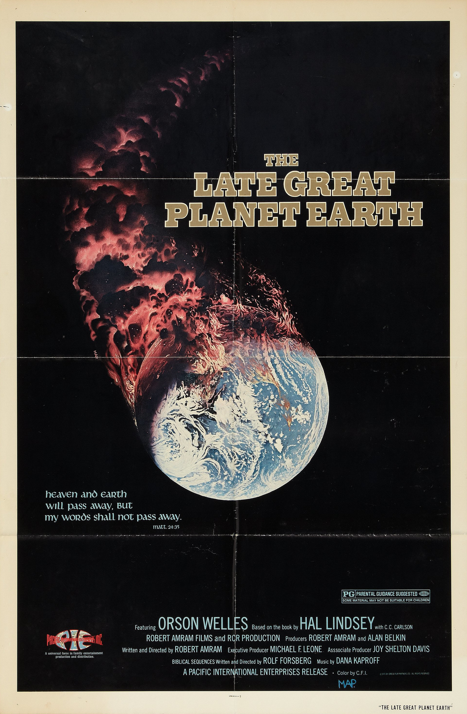 Mega Sized Movie Poster Image for The Late Great Planet Earth 